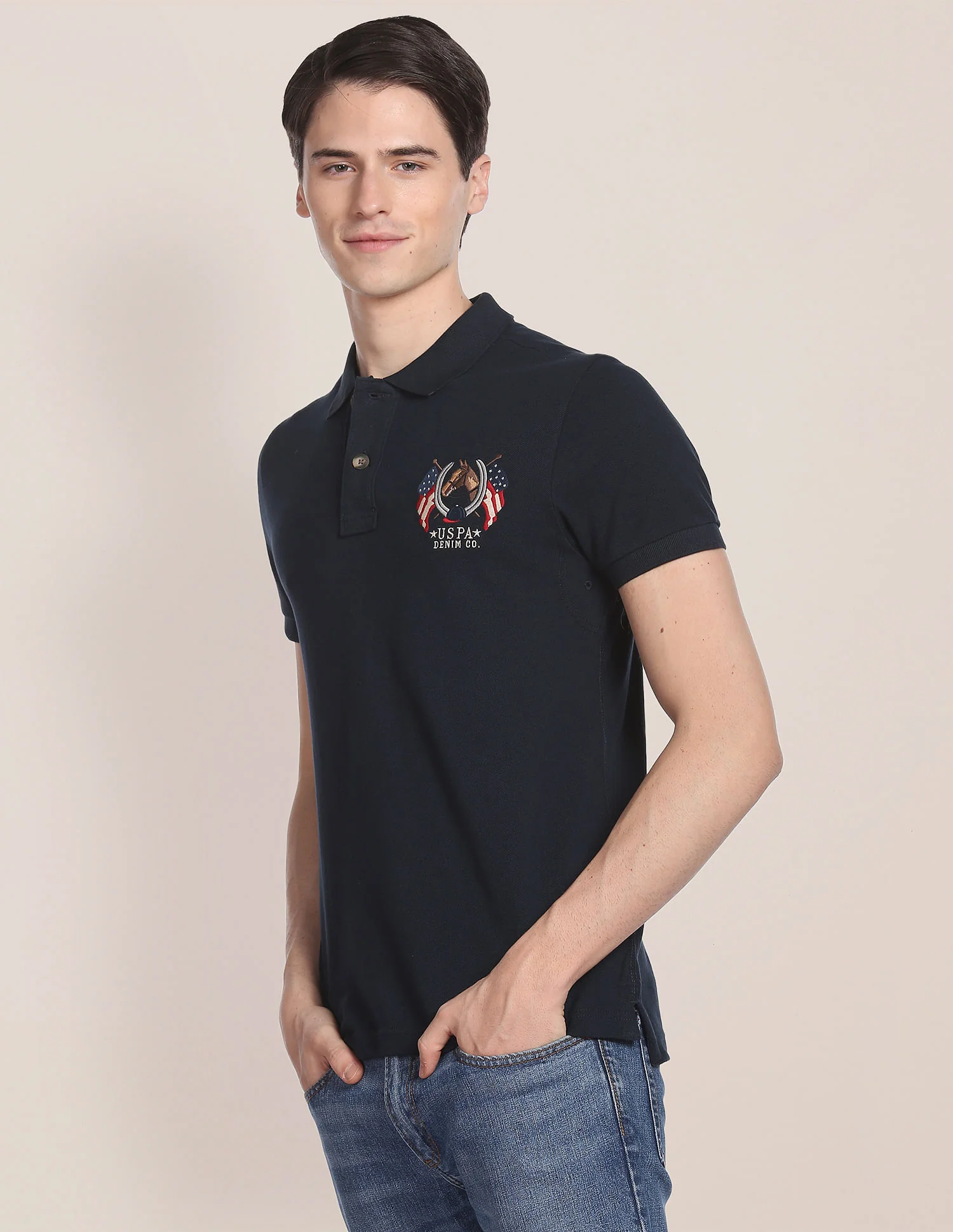 Cotton Solid Polo Shirt - Image 4