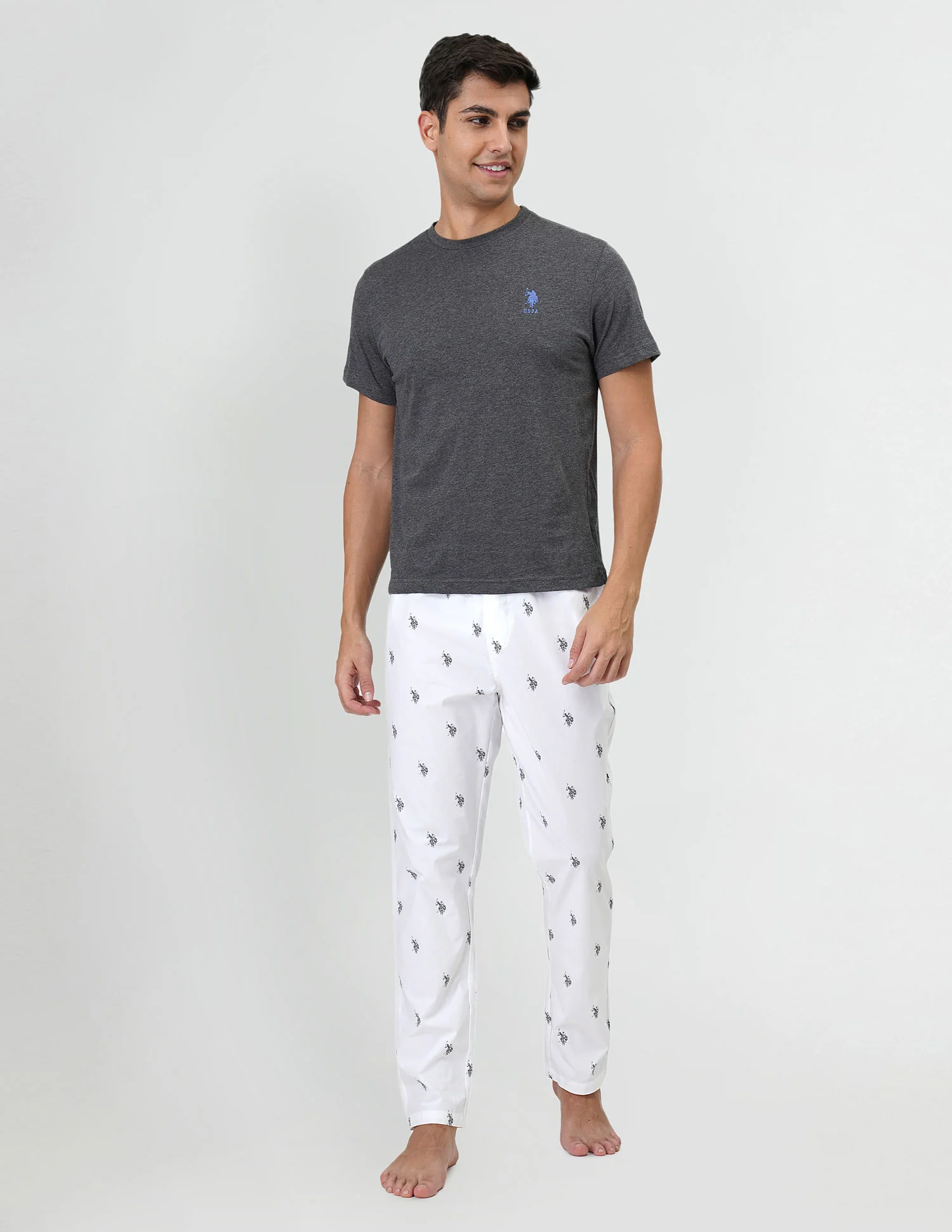 Signature Logo Print Cotton Lounge Pants - Pack Of 1 - Image 2