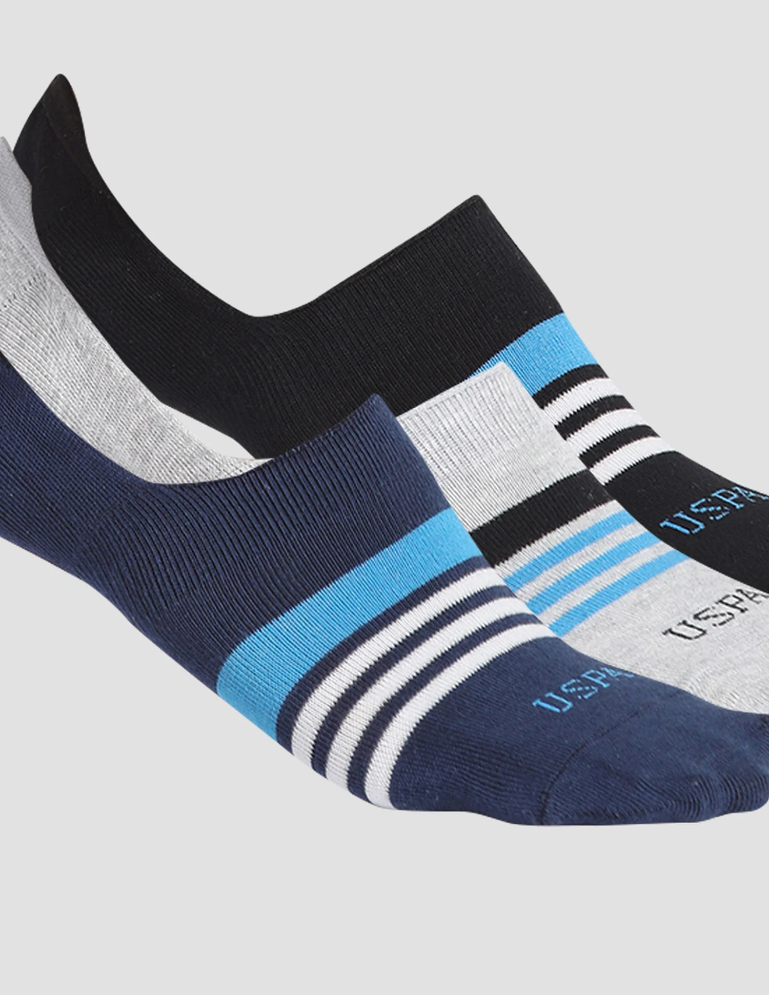 Silicone Grip No Show I646 Socks - Pack Of 3 - Image 7