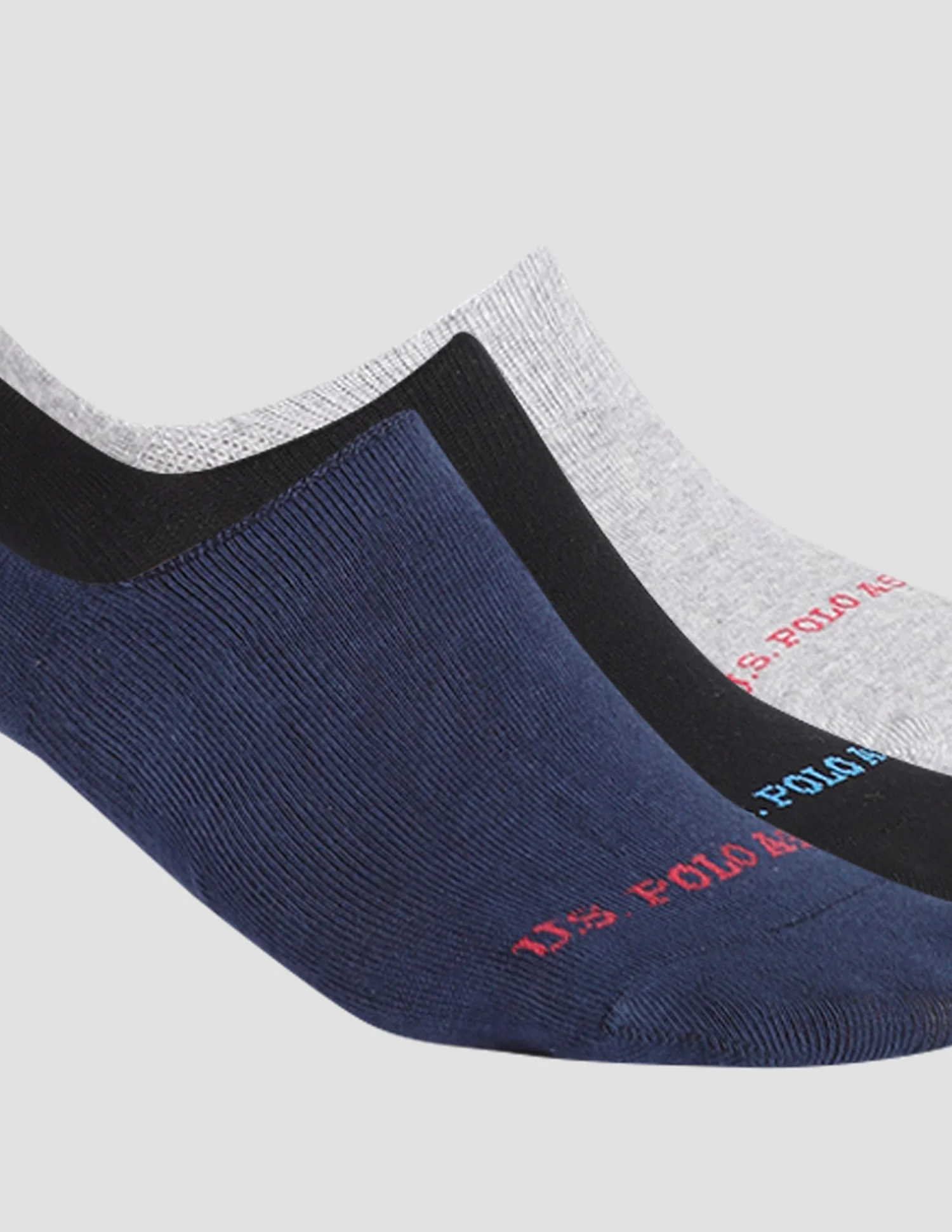 Silicone Grip No Show I646 Socks - Pack Of 3 - Image 7