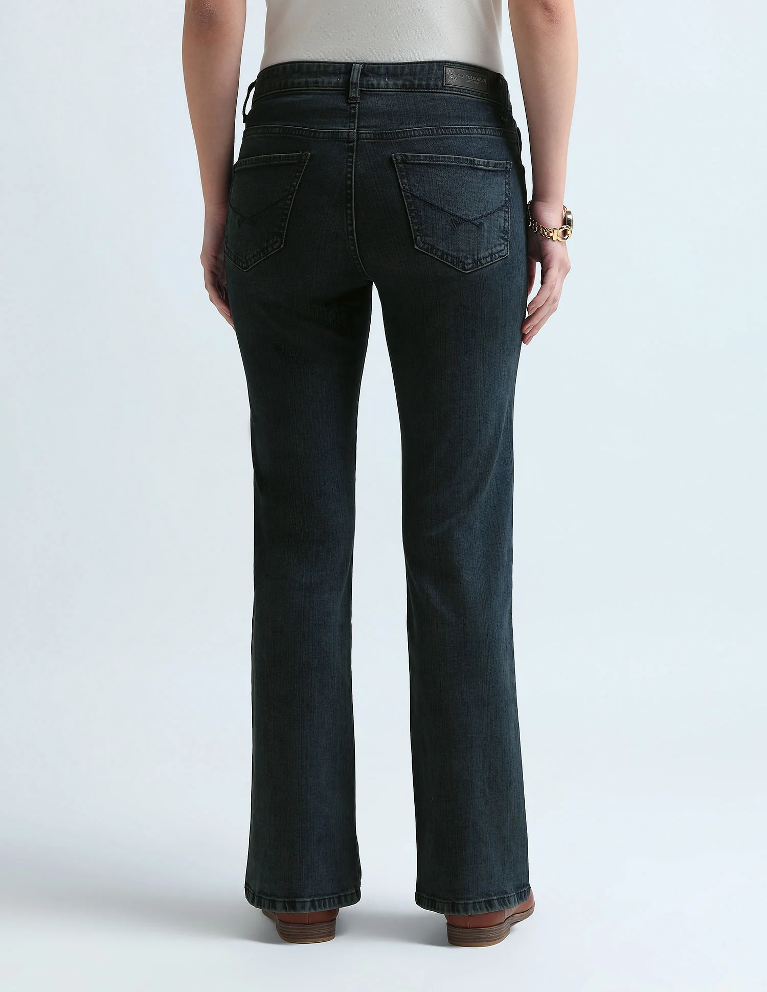 Skinny Bootcut Fit Blue Jeans - Image 5