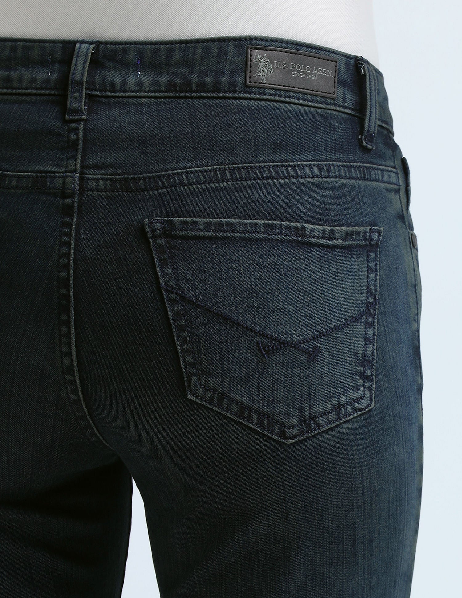 Skinny Bootcut Fit Blue Jeans - Image 7
