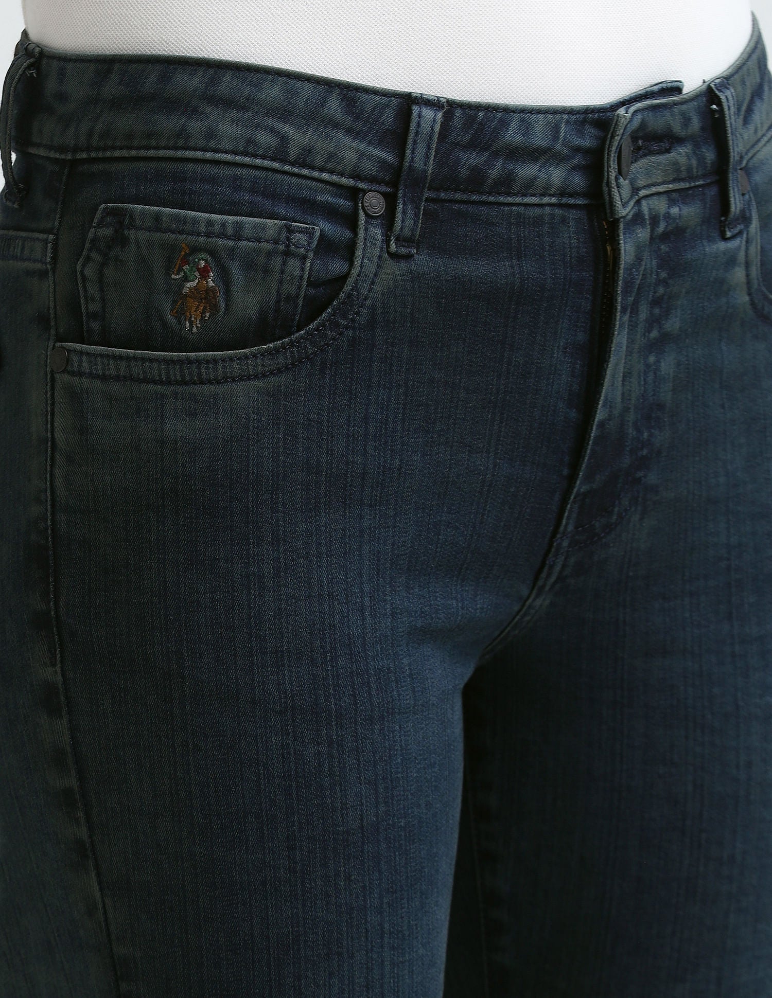 Skinny Bootcut Fit Blue Jeans - Image 8
