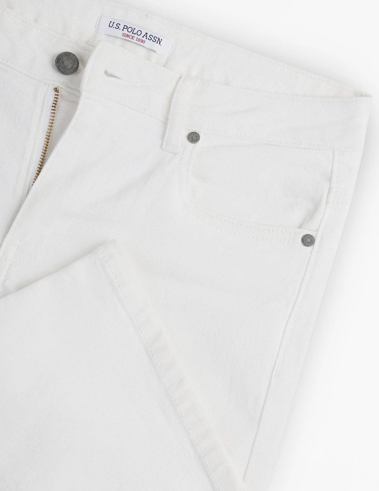 Skinny Bootcut Fit White Jeans - Image 2