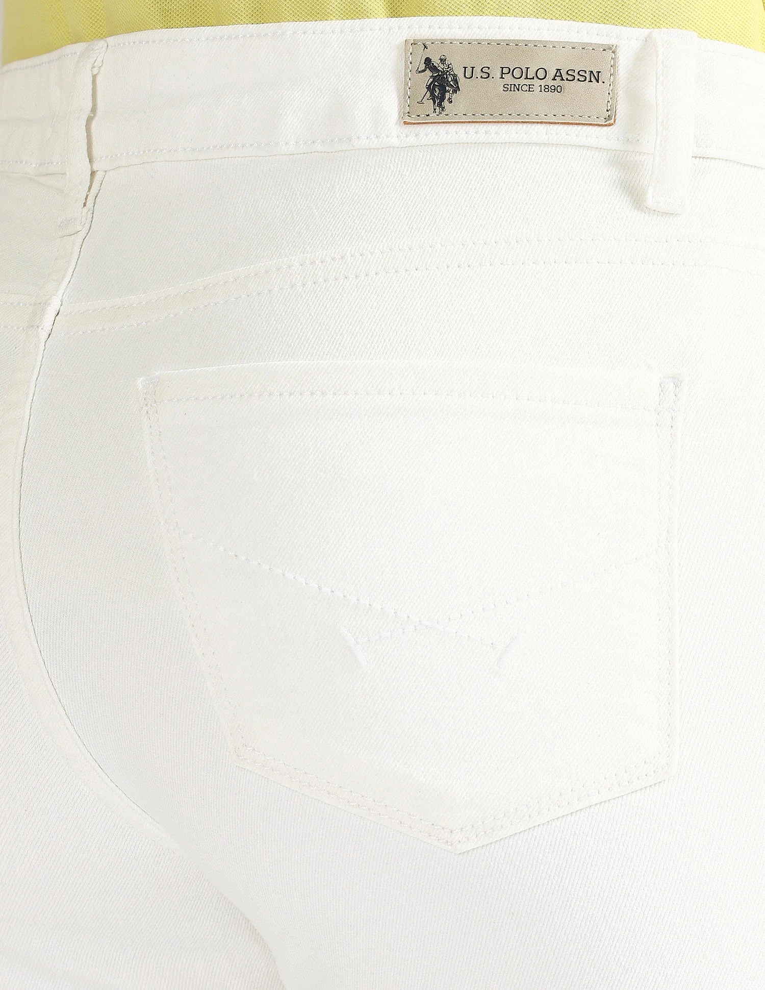 Skinny Bootcut Fit White Jeans - Image 7