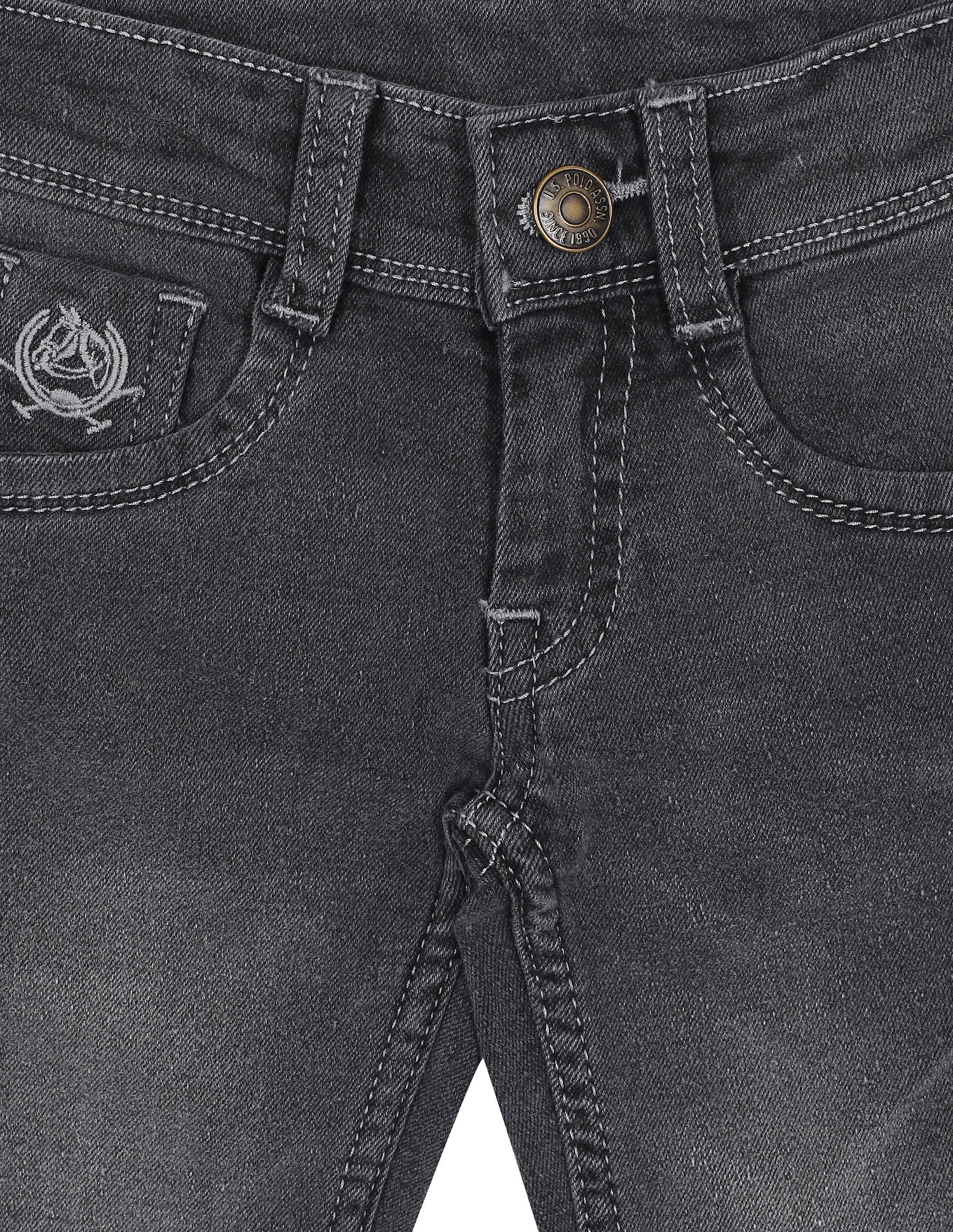Skinny Fit Stone Wash Jeans - Image 3