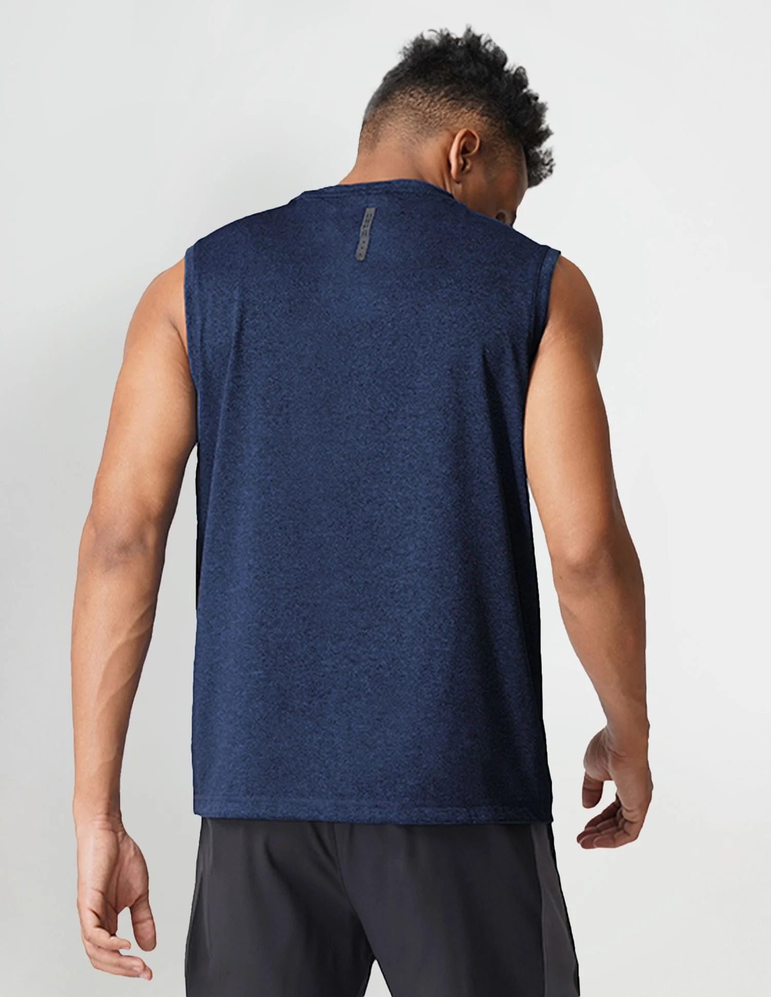 Sleeveless Brand Print Polyester I711 Vest - Pack Of 1 - Image 4