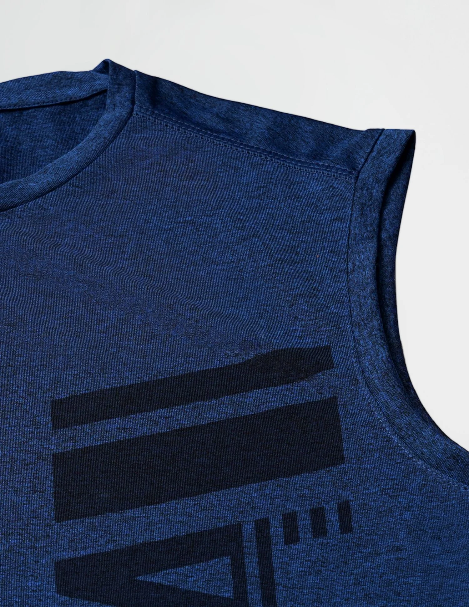 Sleeveless Brand Print Polyester I711 Vest - Pack Of 1 - Image 5