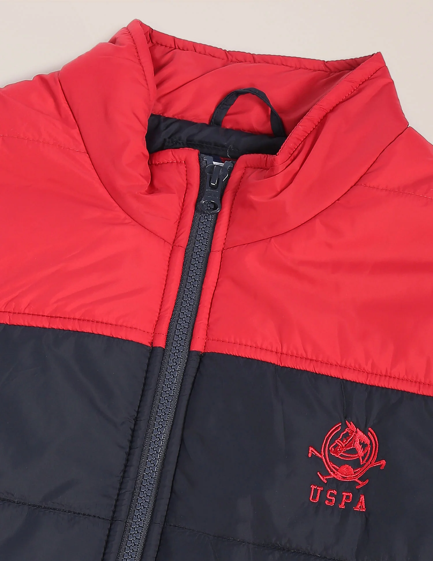 Sleeveless Colour Block Puffer Jacket - Image 2