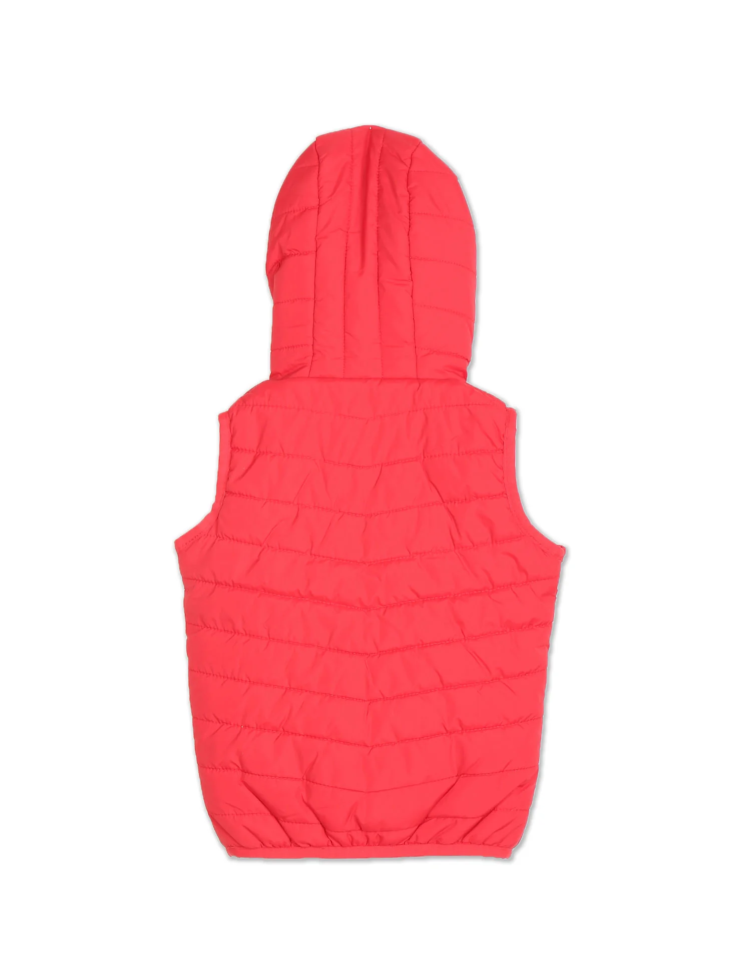Sleeveless Hood Puffer Jacket - Image 2