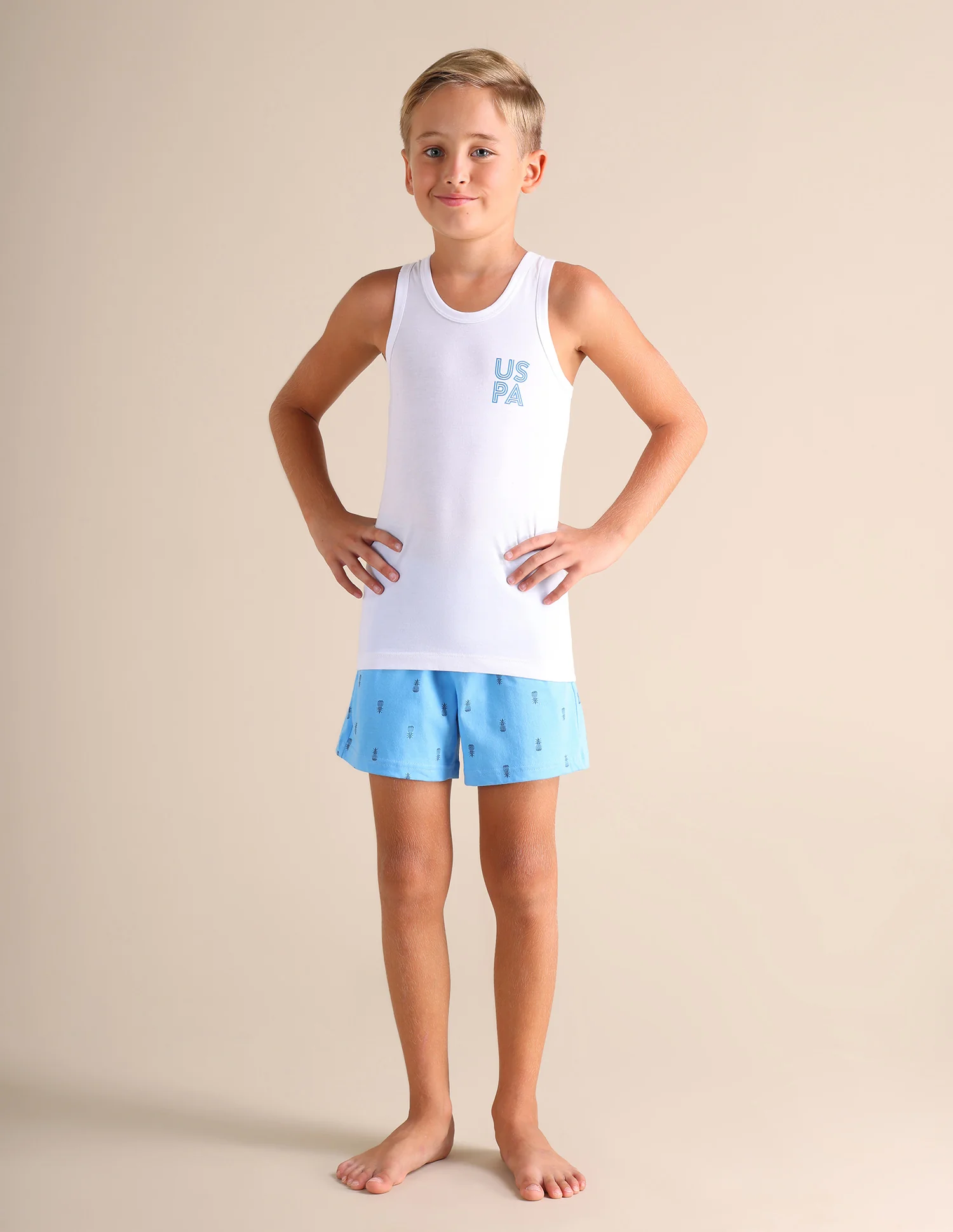 Sleeveless Solid EKV02 Cotton Vest - Pack Of 2 - Image 3