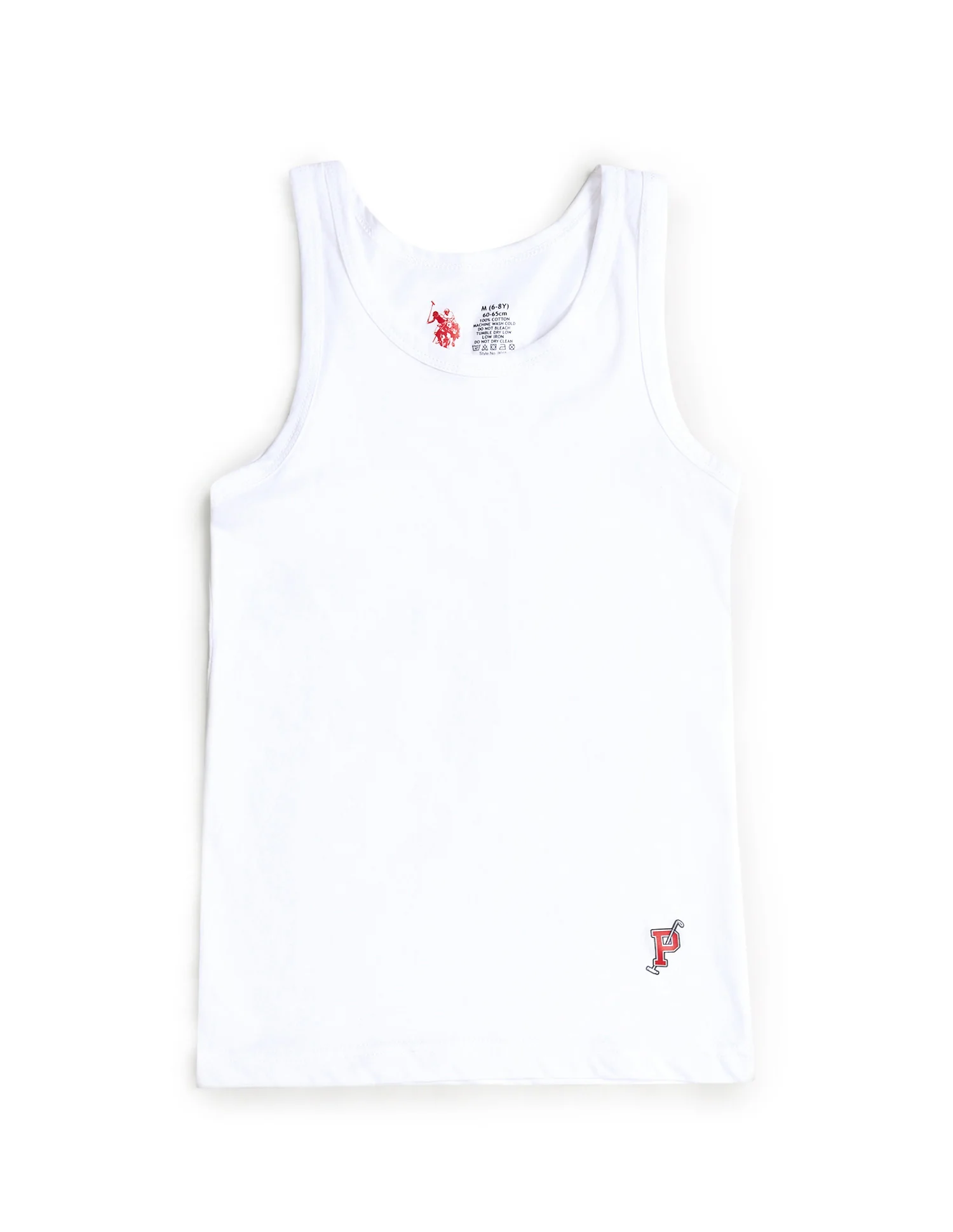 Sleeveless Solid IKVA Cotton Vest - Pack Of 2 - Image 5