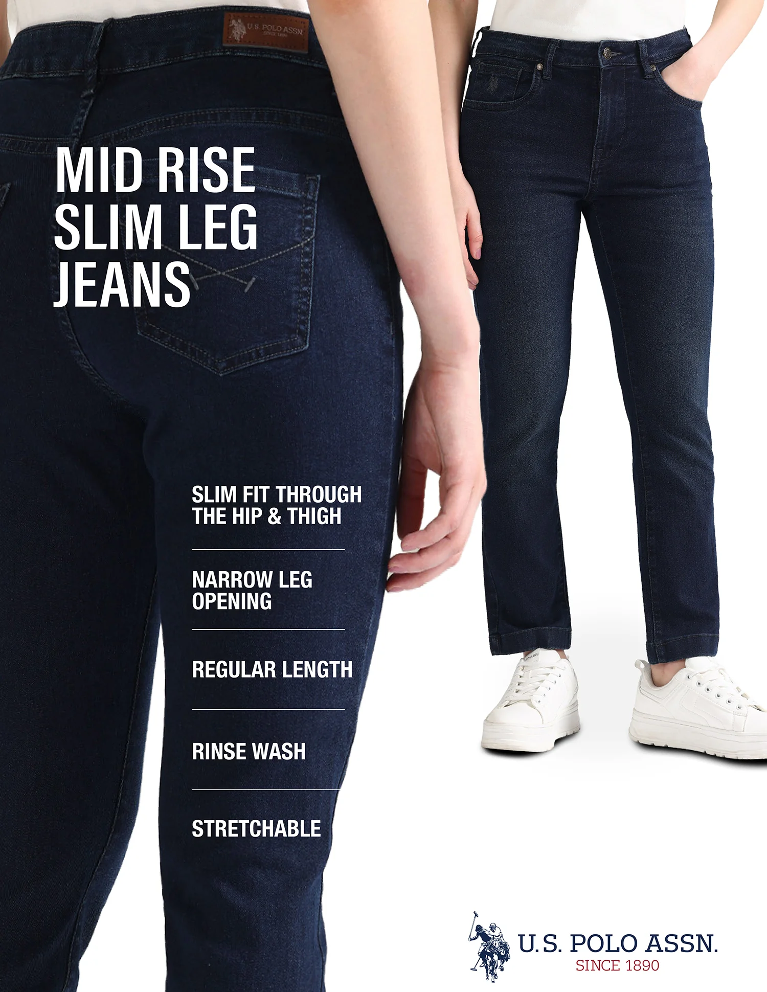 Slim Fit Blue Jeans - Image 8