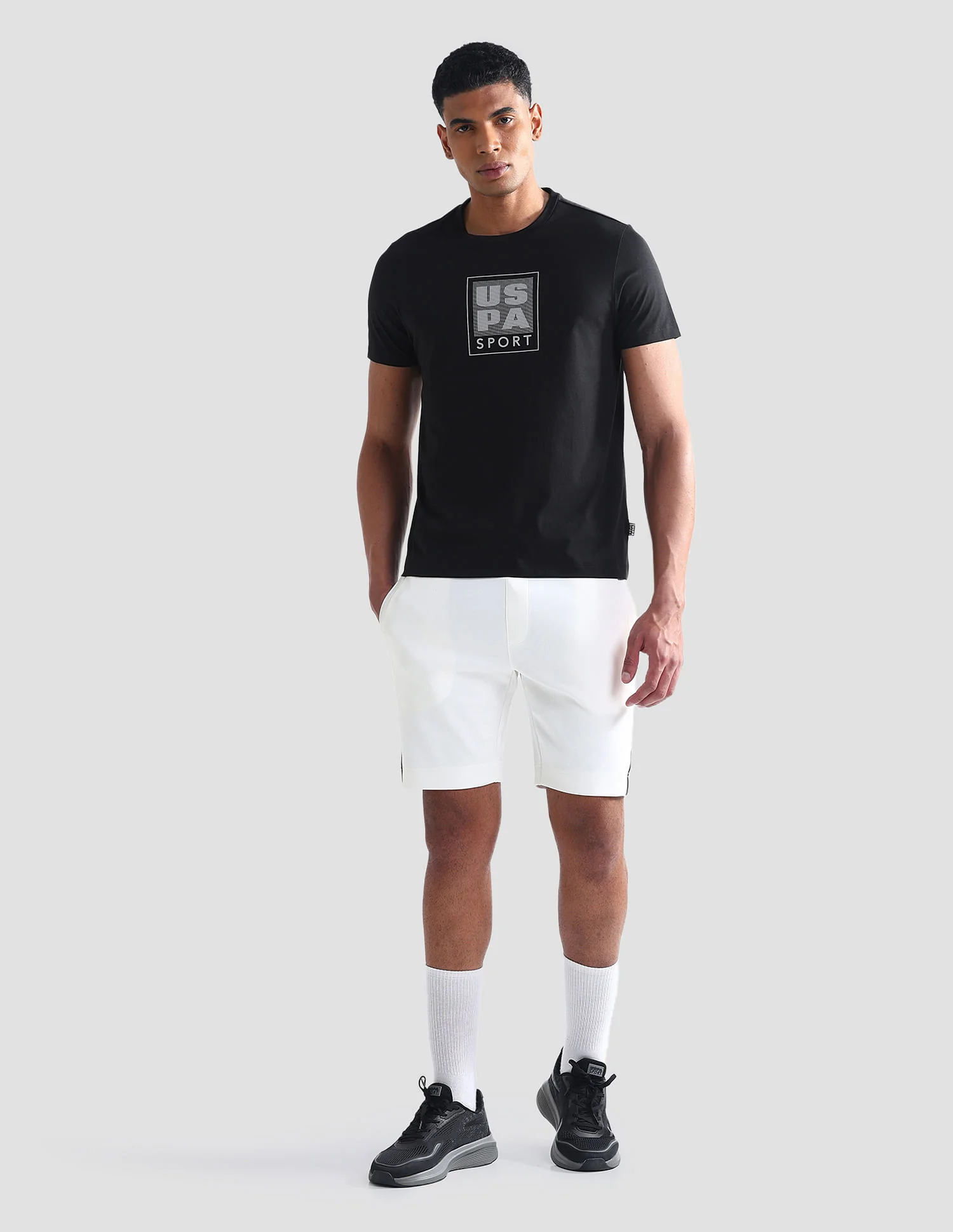 Slim Fit Brand Print Active T-Shirt - Image 3