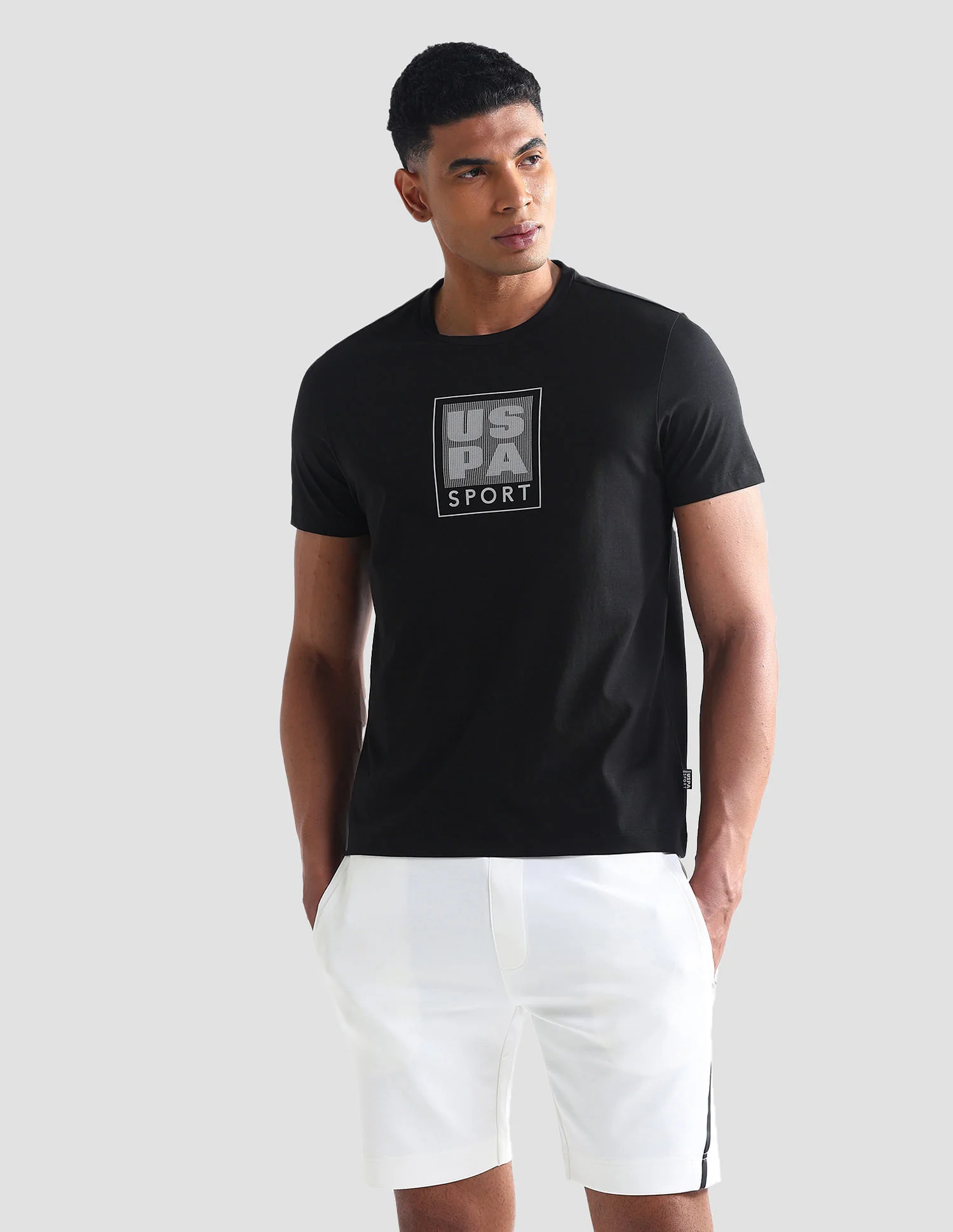 Slim Fit Brand Print Active T-Shirt - Image 4