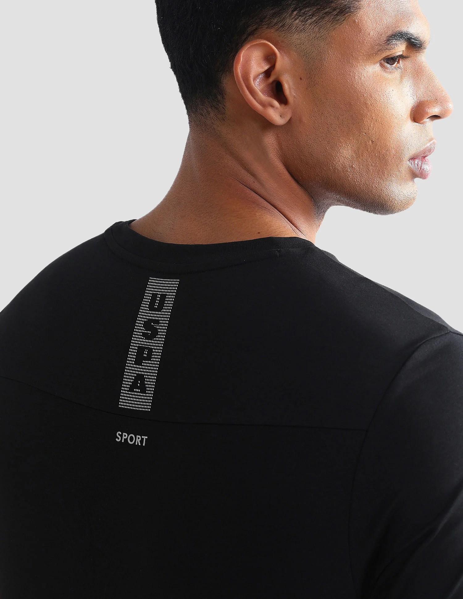 Slim Fit Brand Print Active T-Shirt - Image 8