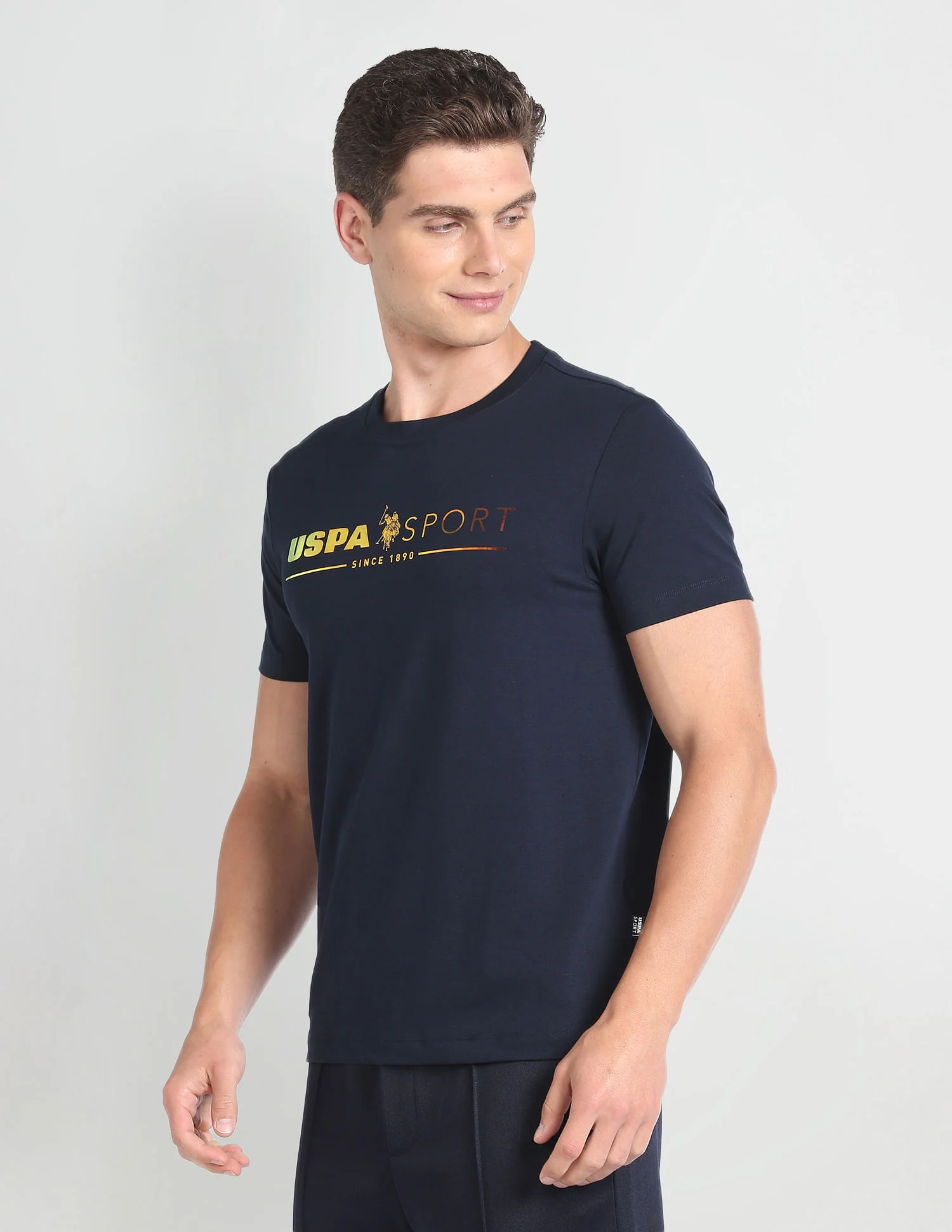 Slim Fit Brand Print T-Shirt - Image 4