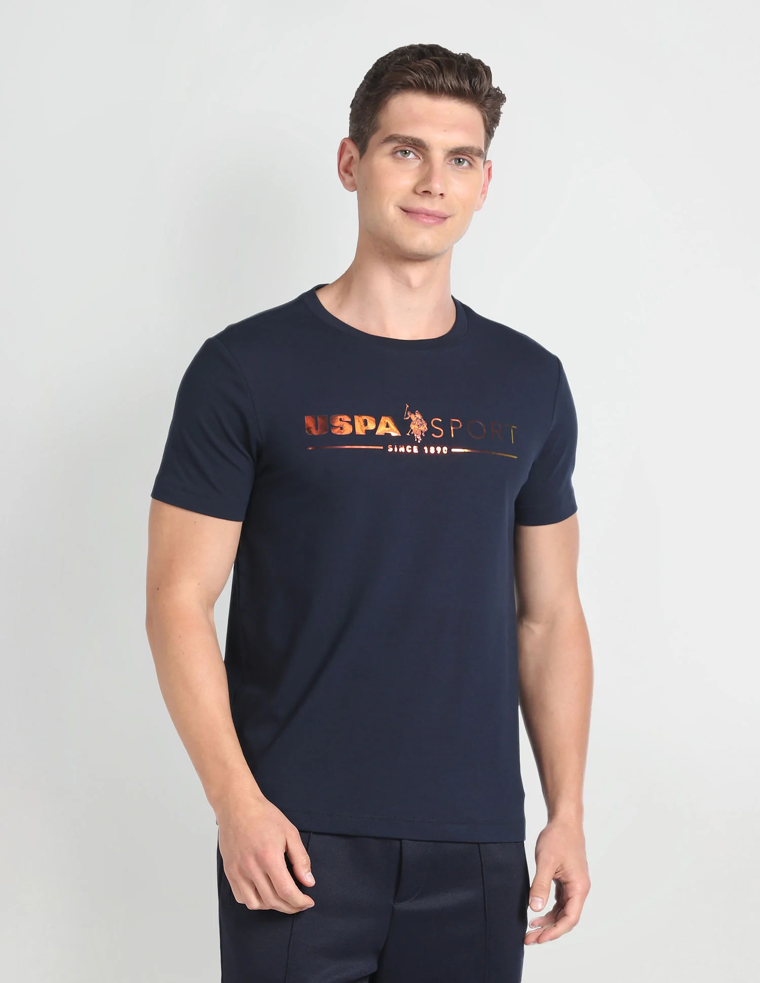 Slim Fit Brand Print T-Shirt - Image 6