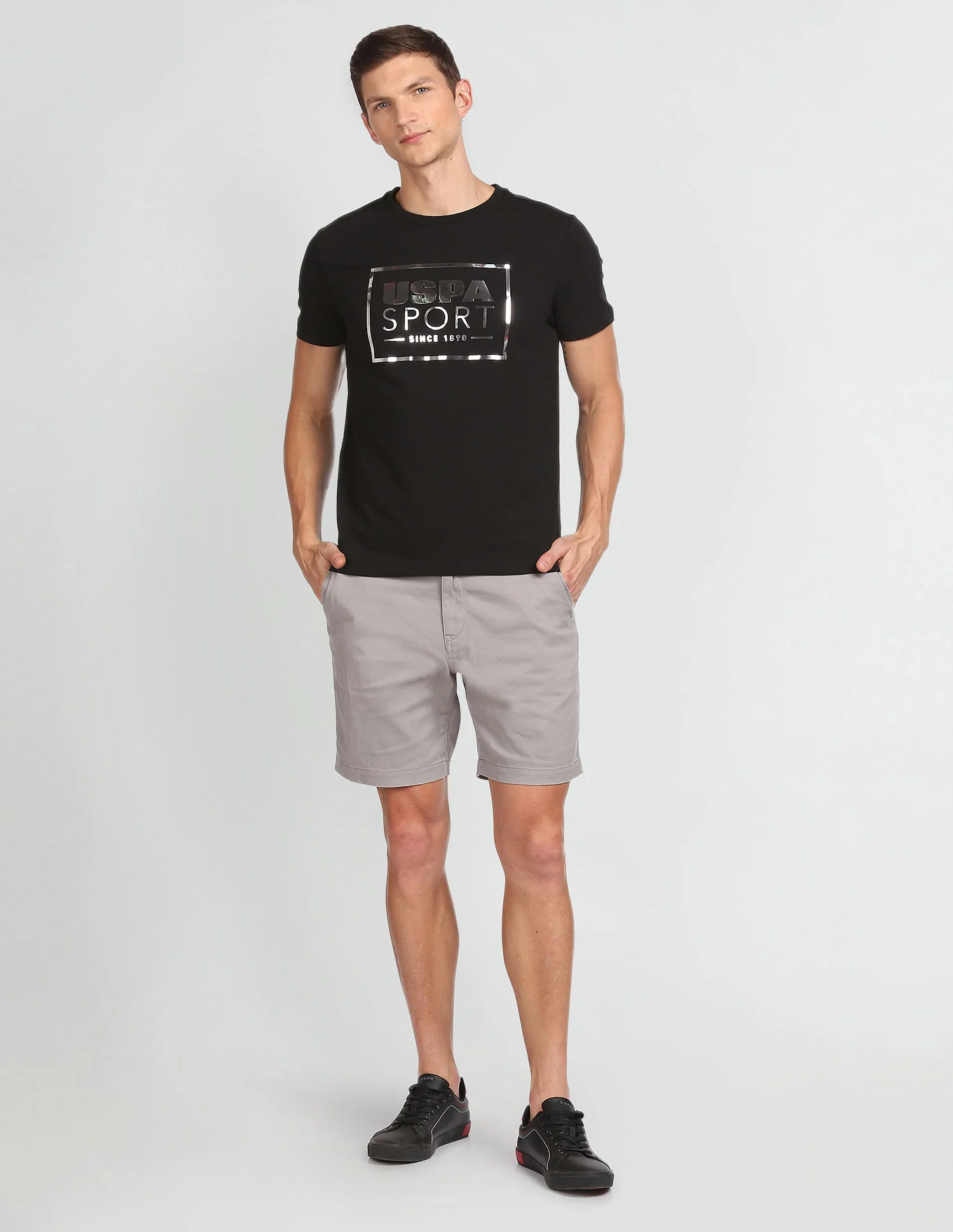 Slim Fit Brand Print T-Shirt - Image 3
