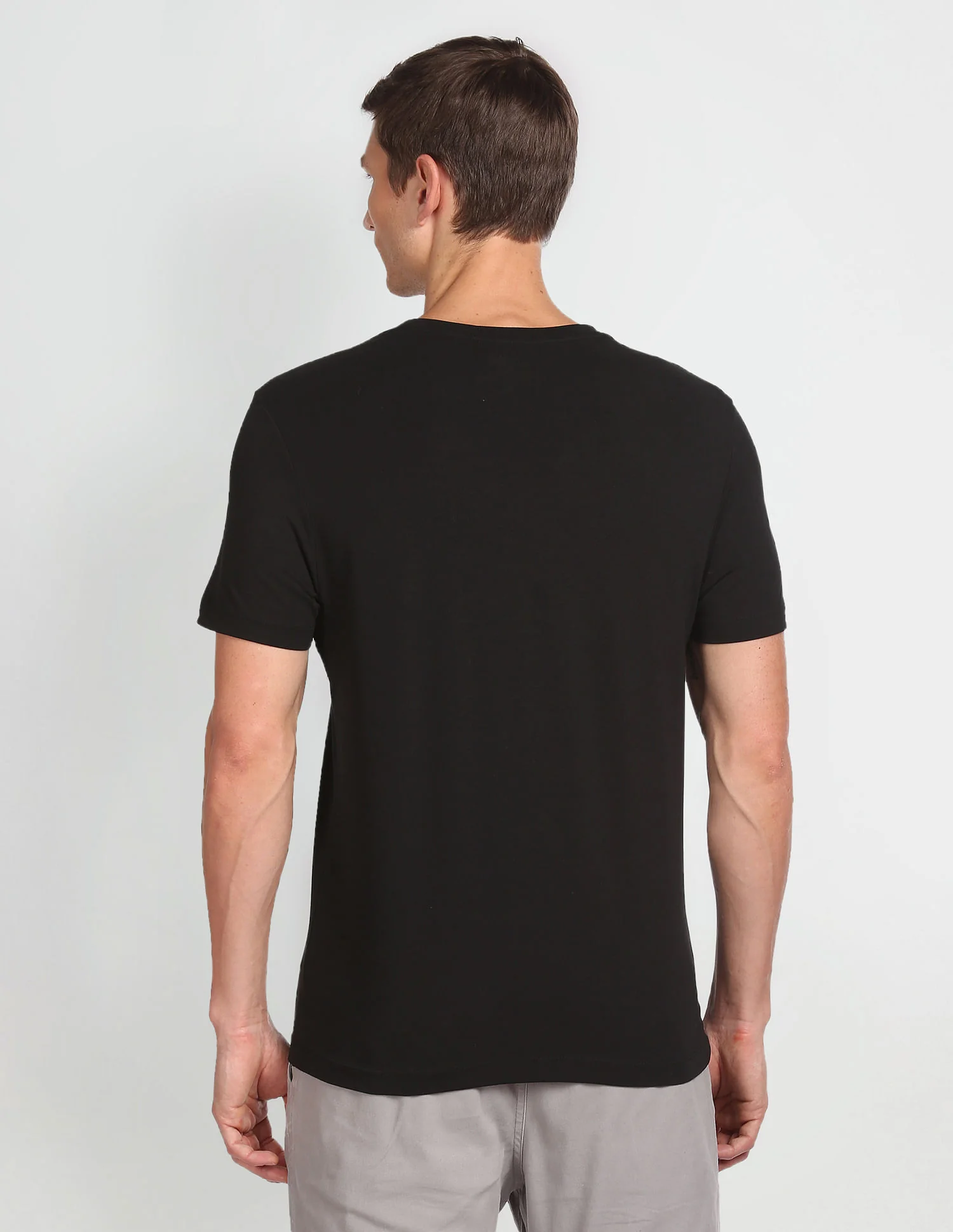 Slim Fit Brand Print T-Shirt - Image 5