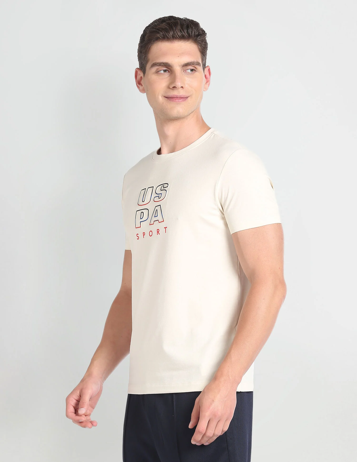 Slim Fit Brand Print T-Shirt - Image 4