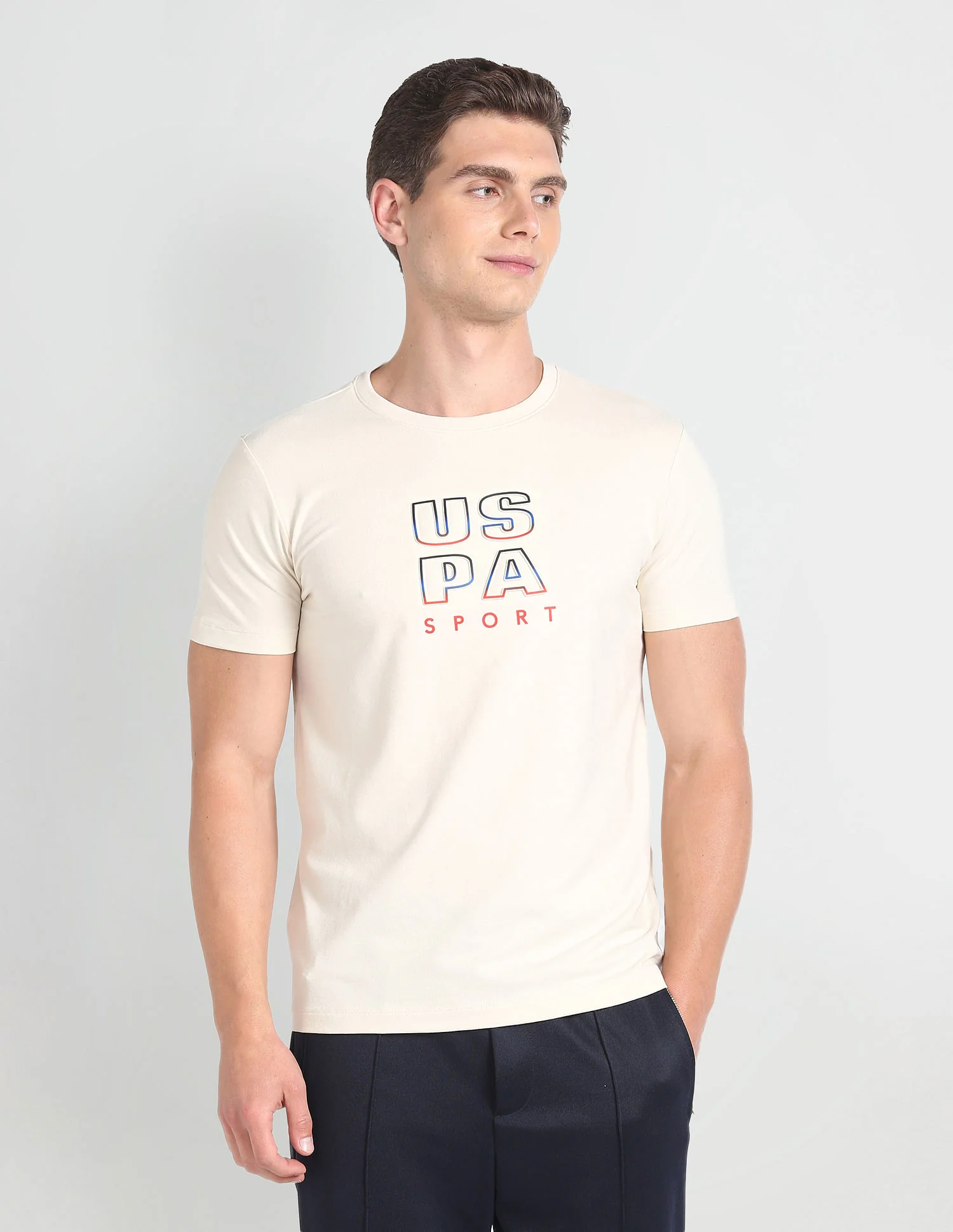 Slim Fit Brand Print T-Shirt - Image 6