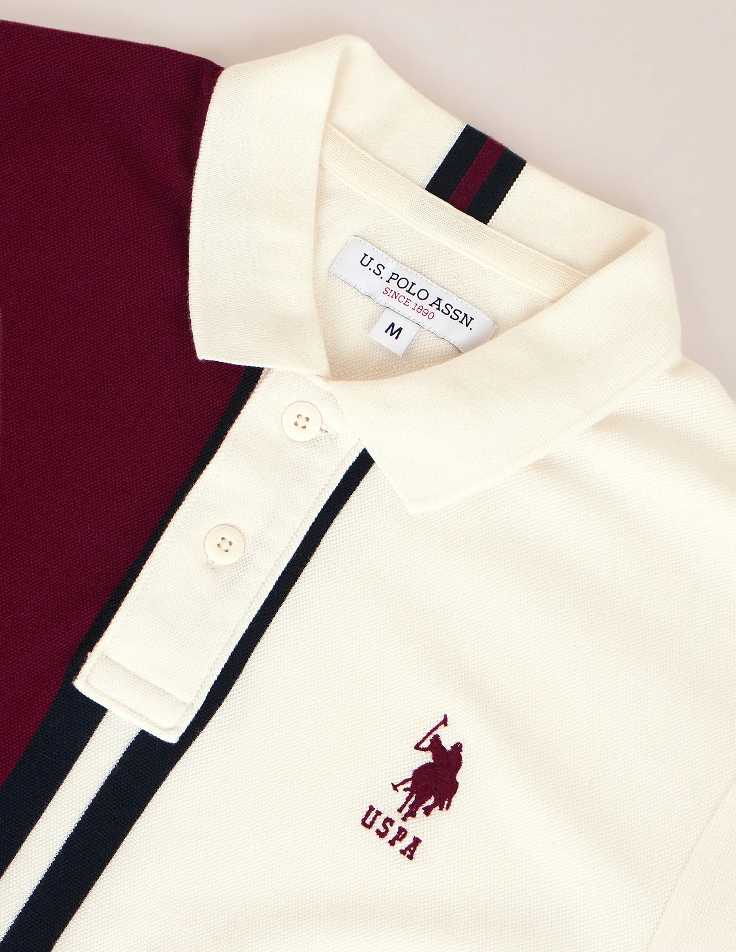 Slim Fit Colour Block Polo Shirt - Image 2