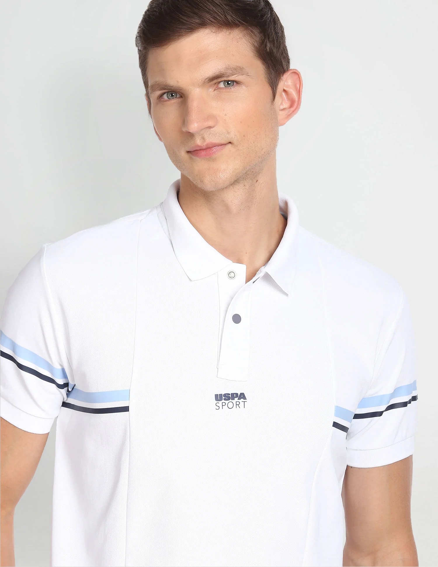 Slim Fit Horizontal Stripe Polo Shirt - Image 5