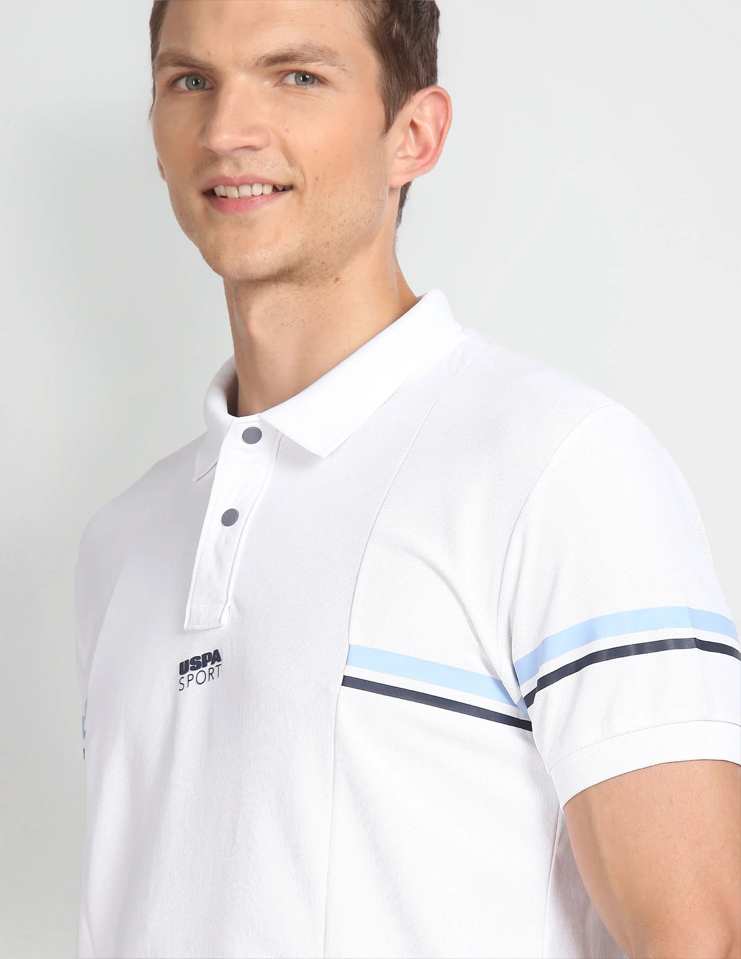 Slim Fit Horizontal Stripe Polo Shirt - Image 7