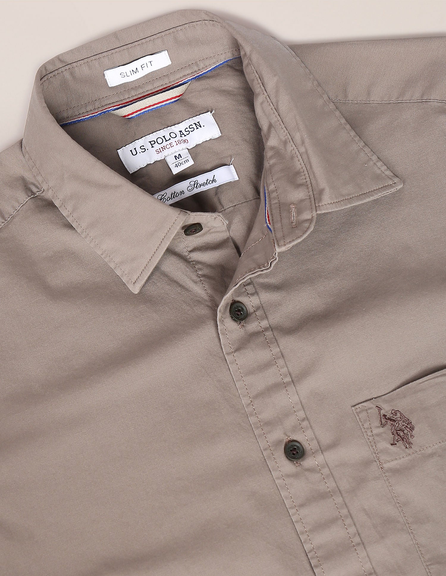 Slim Fit Solid Casual Shirt - Image 2
