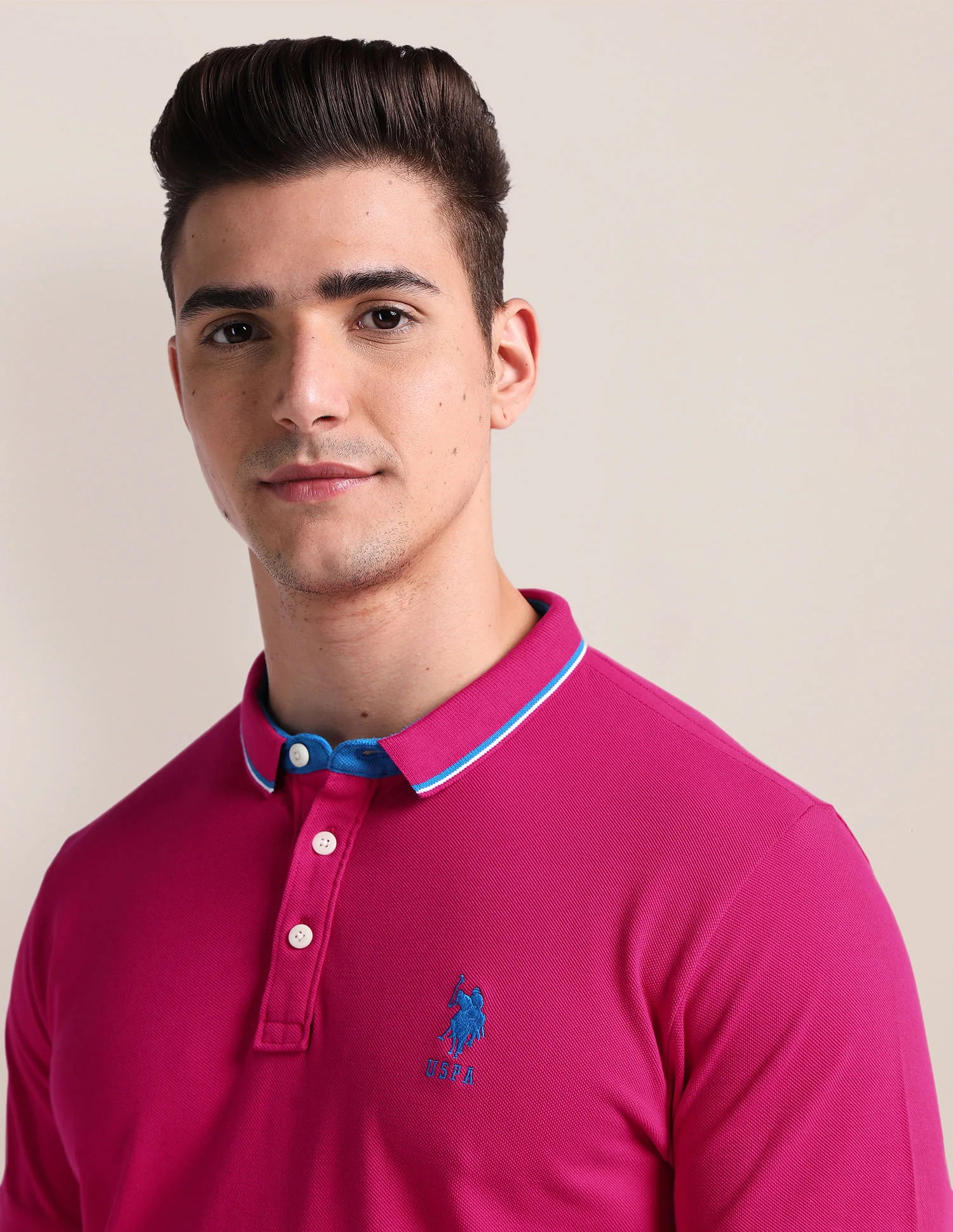 Slim Fit Solid Polo Shirt - Image 7