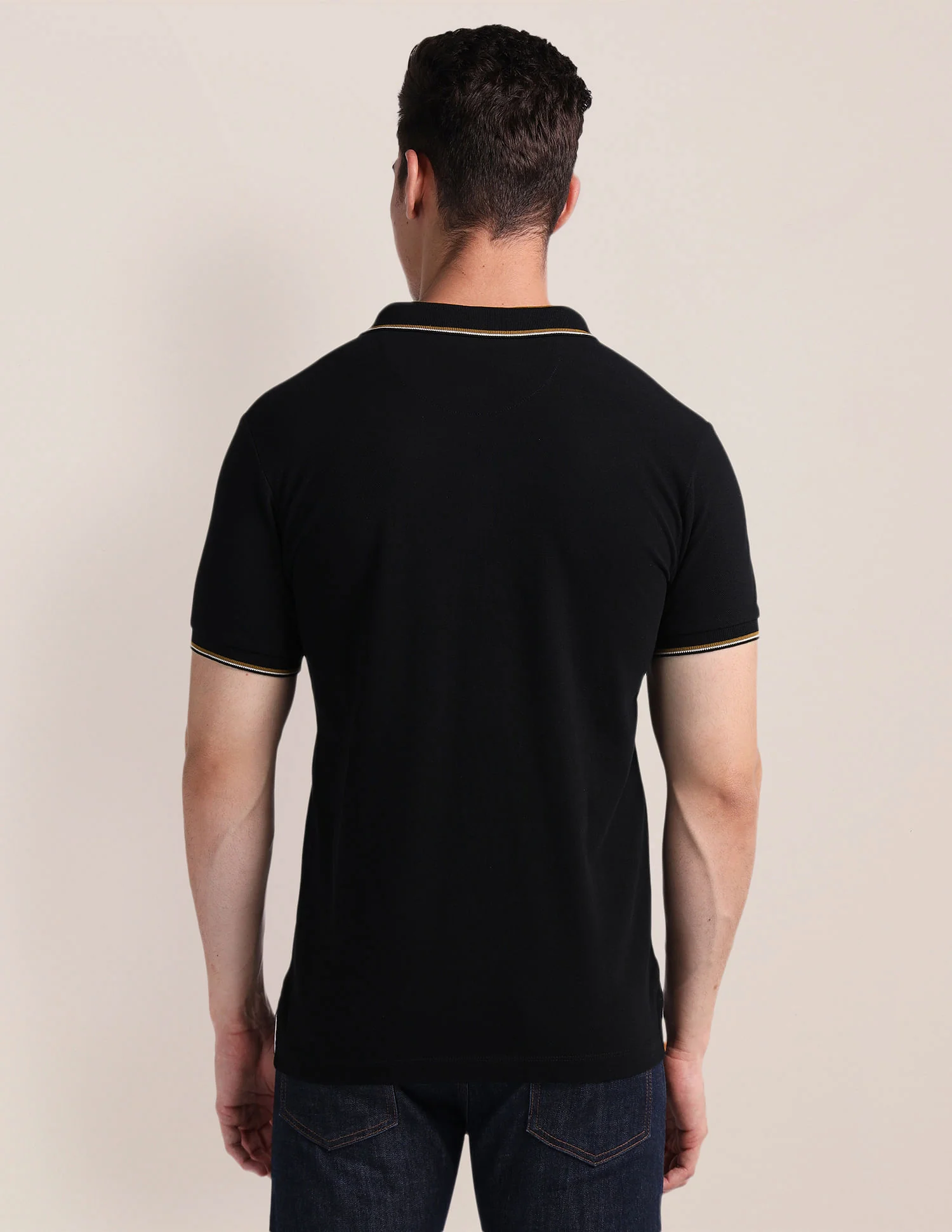Slim Fit Solid Polo Shirt - Image 5