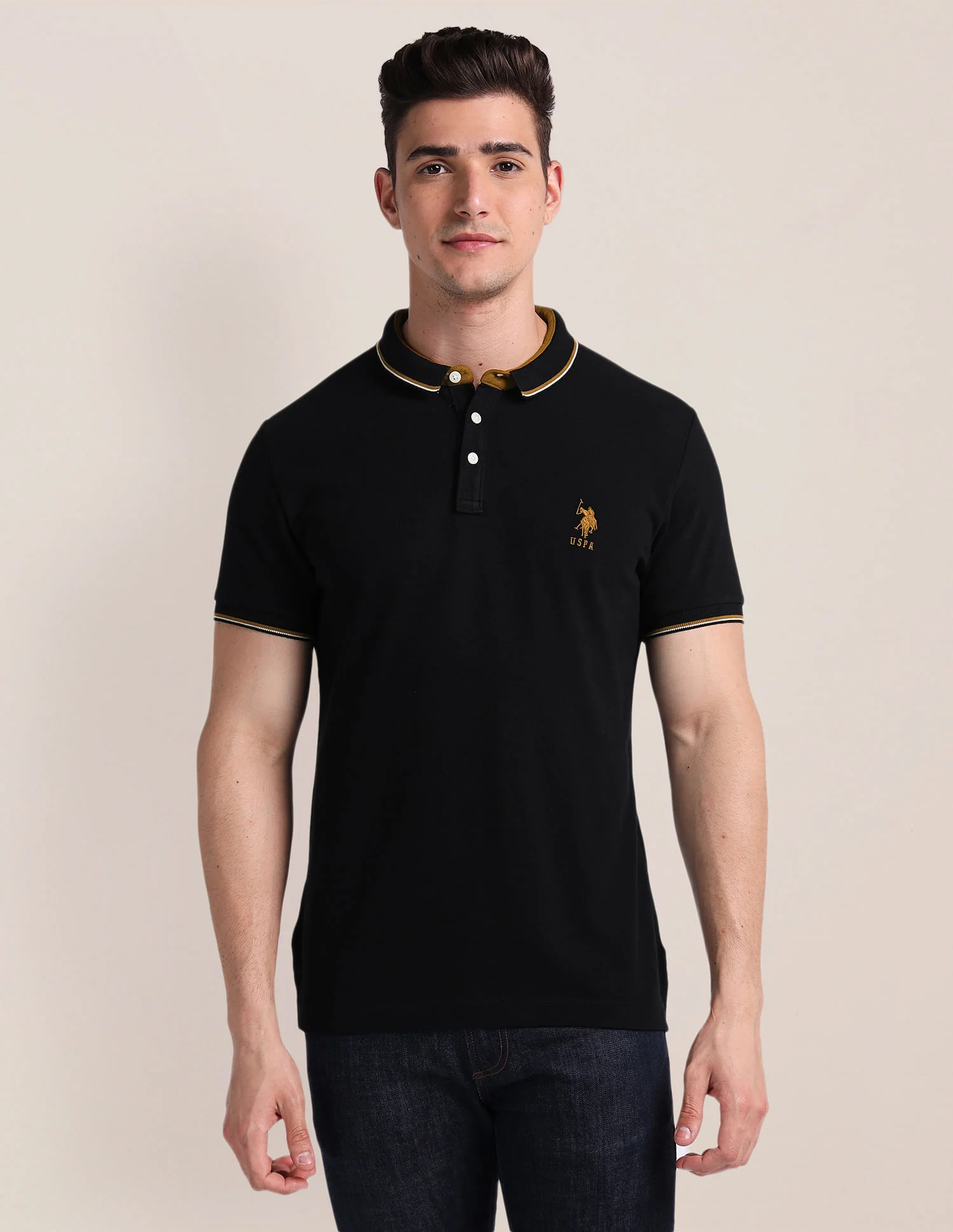 Slim Fit Solid Polo Shirt - Image 6