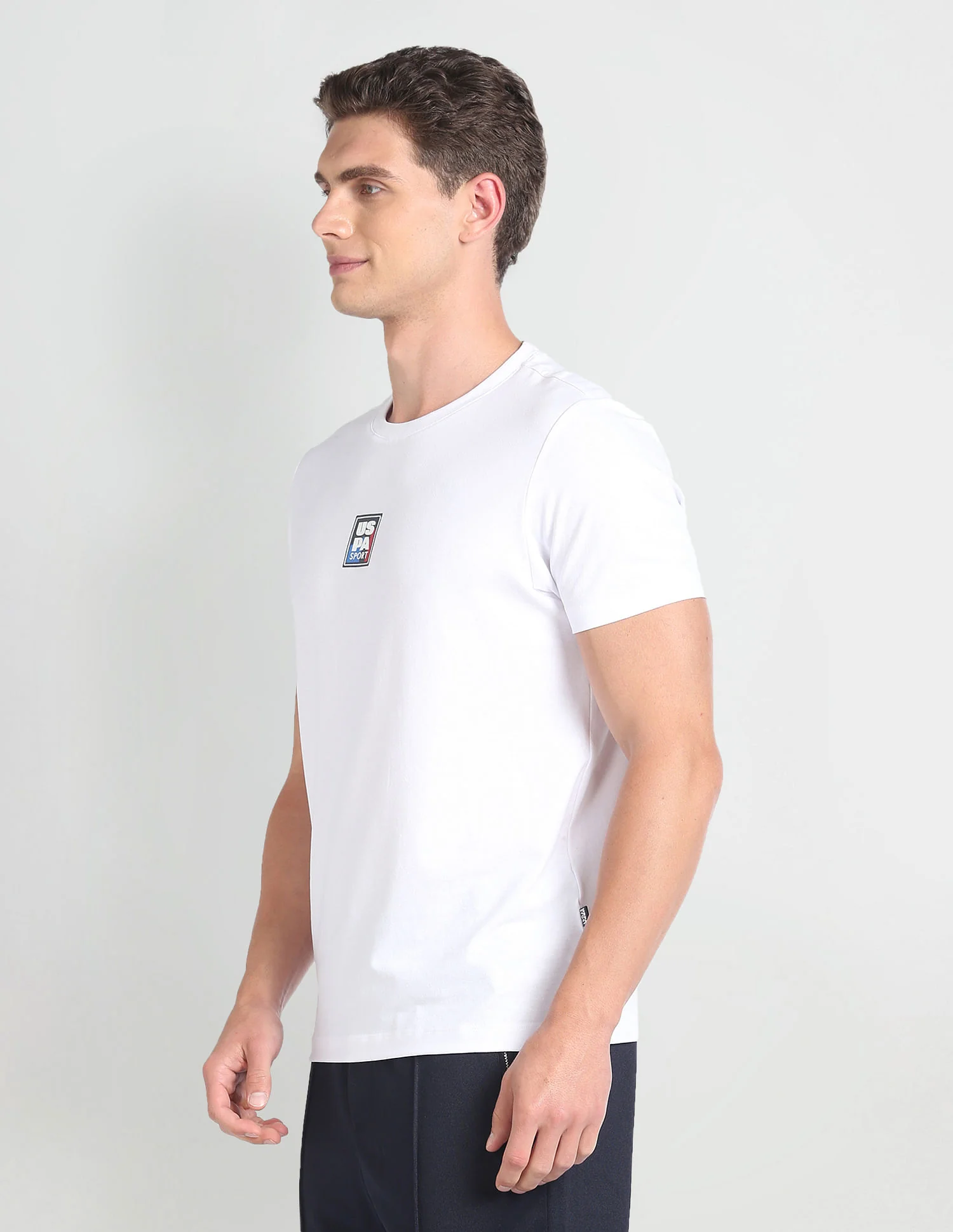 Slim Fit Solid T-Shirt - Image 4