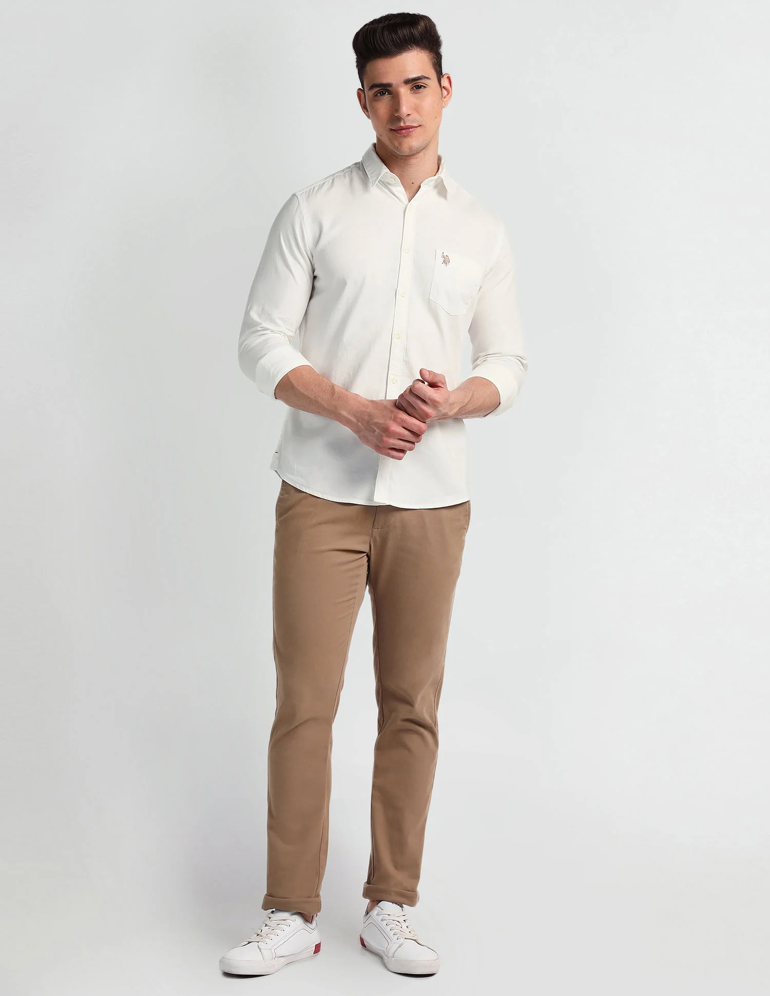 Slim Fit Twill Shirt - Image 3