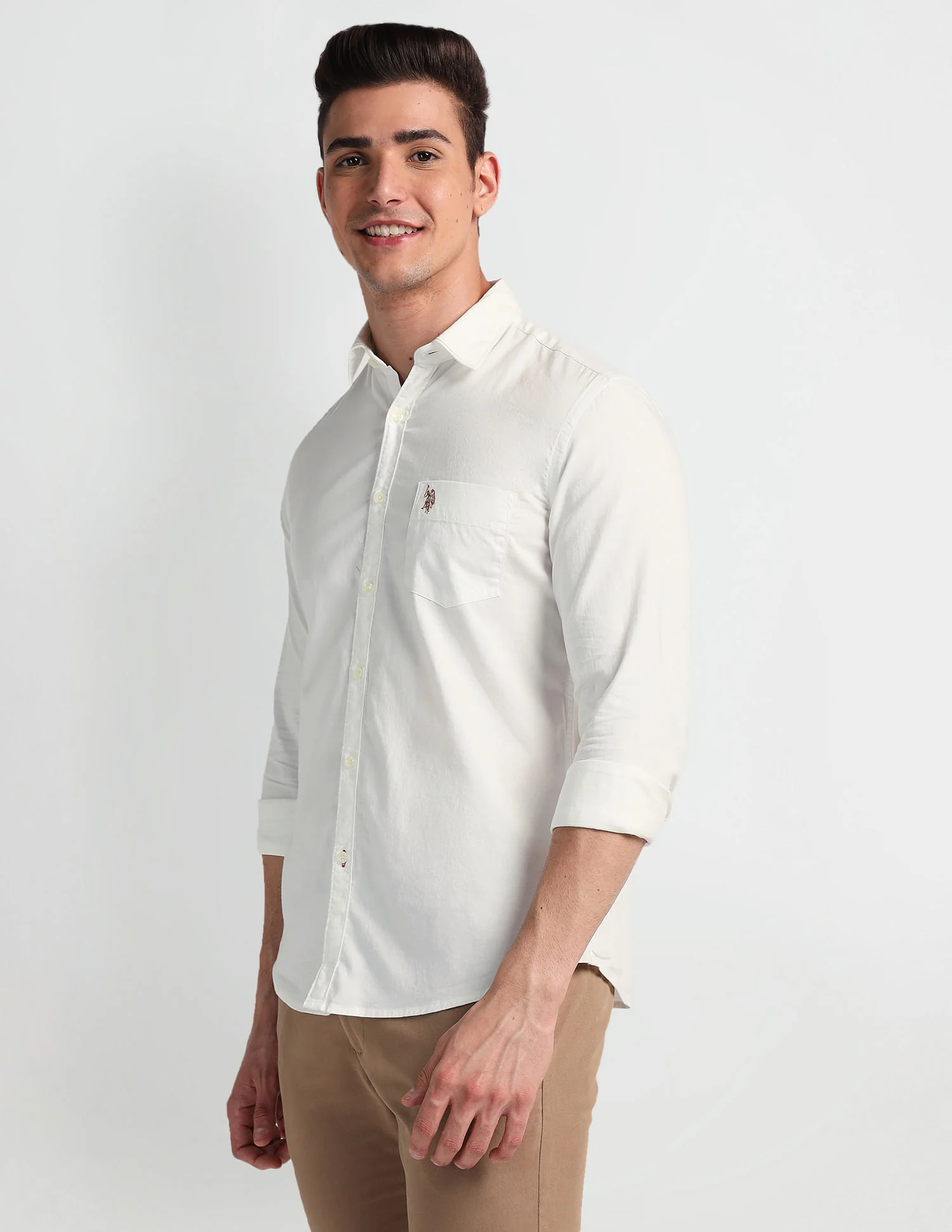 Slim Fit Twill Shirt - Image 4