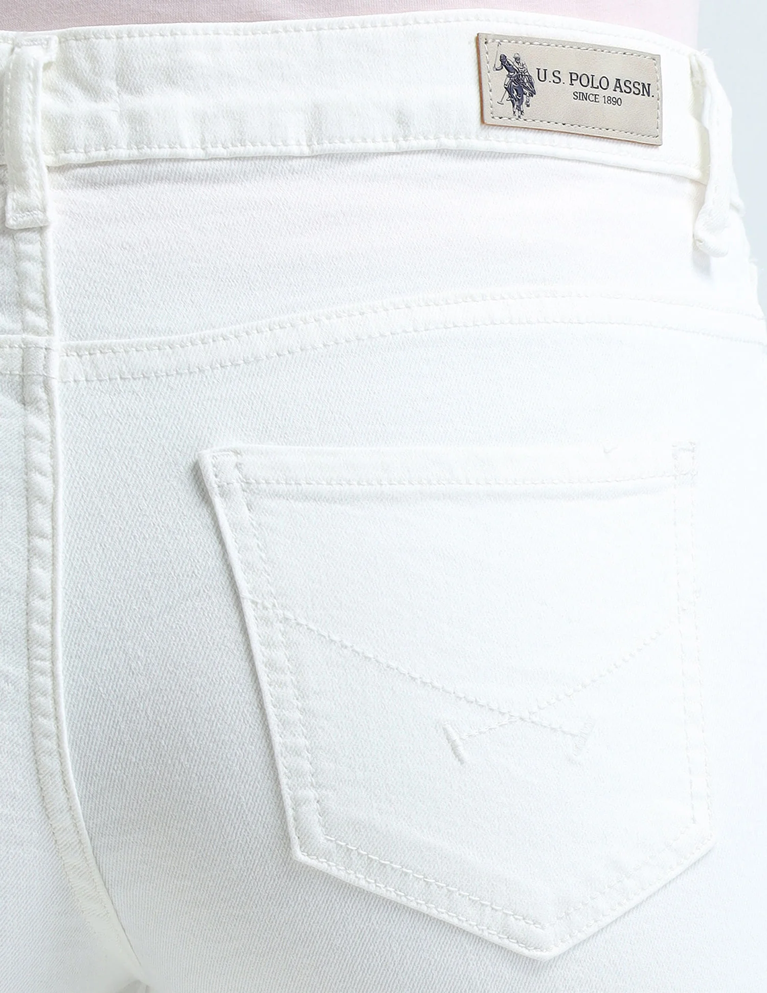 Slim Fit White Jeans - Image 7