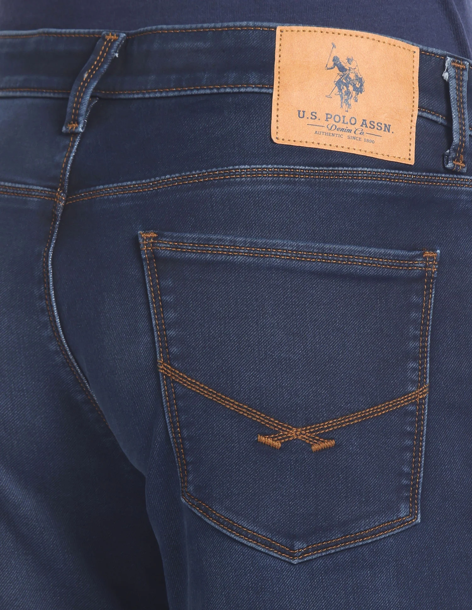 Slim Tapered Fit Dark Wash Jeans - Image 7