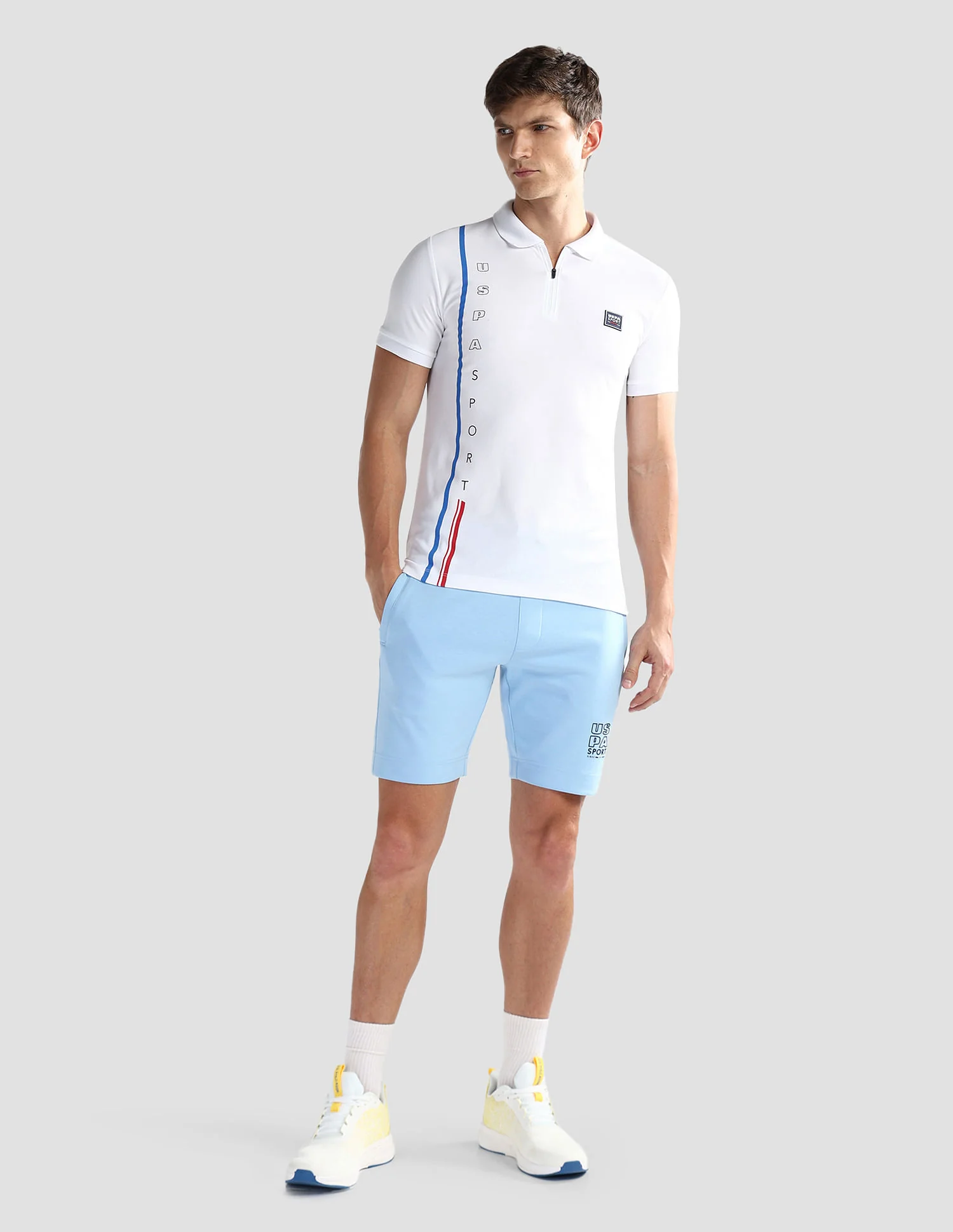 Slim Zipper Polo Shirt - Image 3