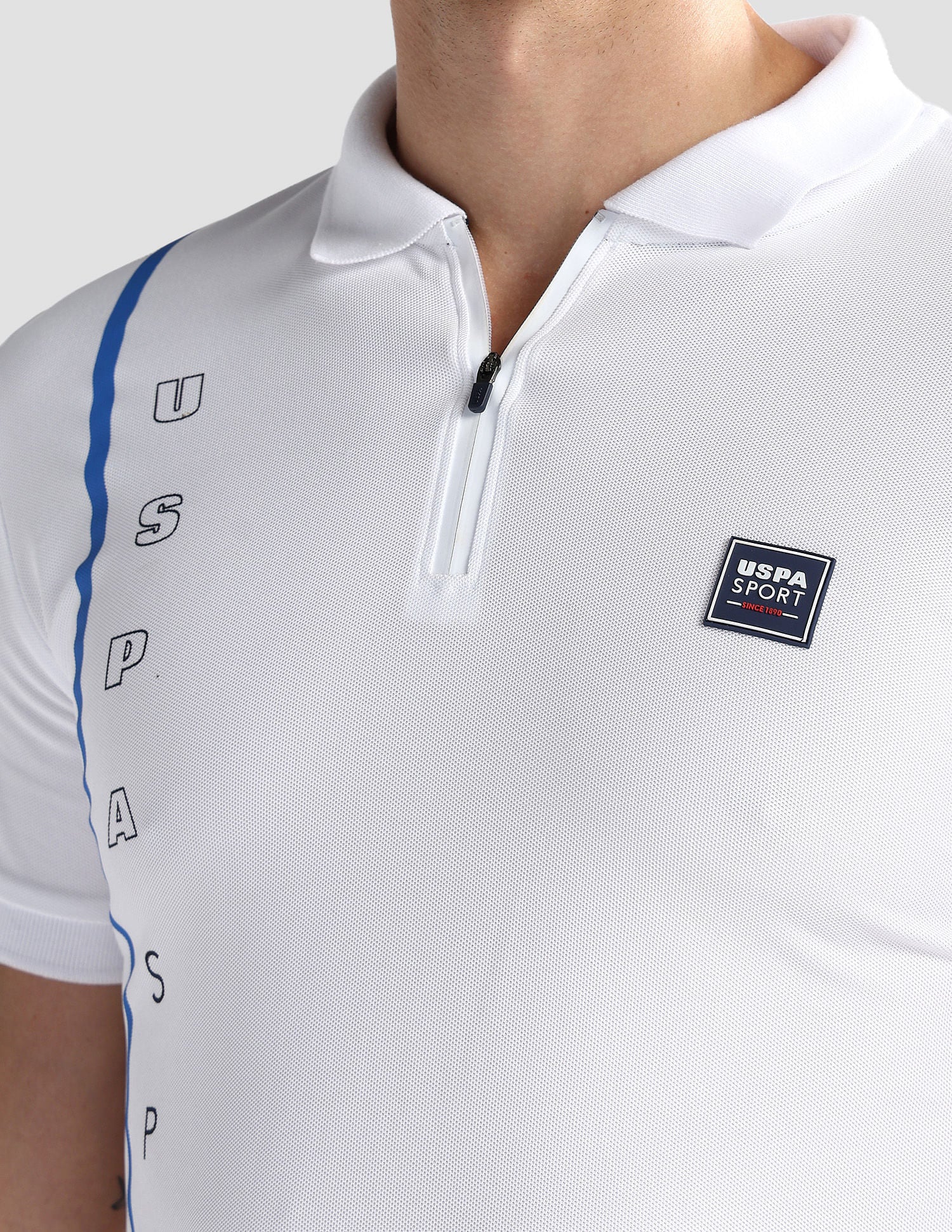Slim Zipper Polo Shirt - Image 8