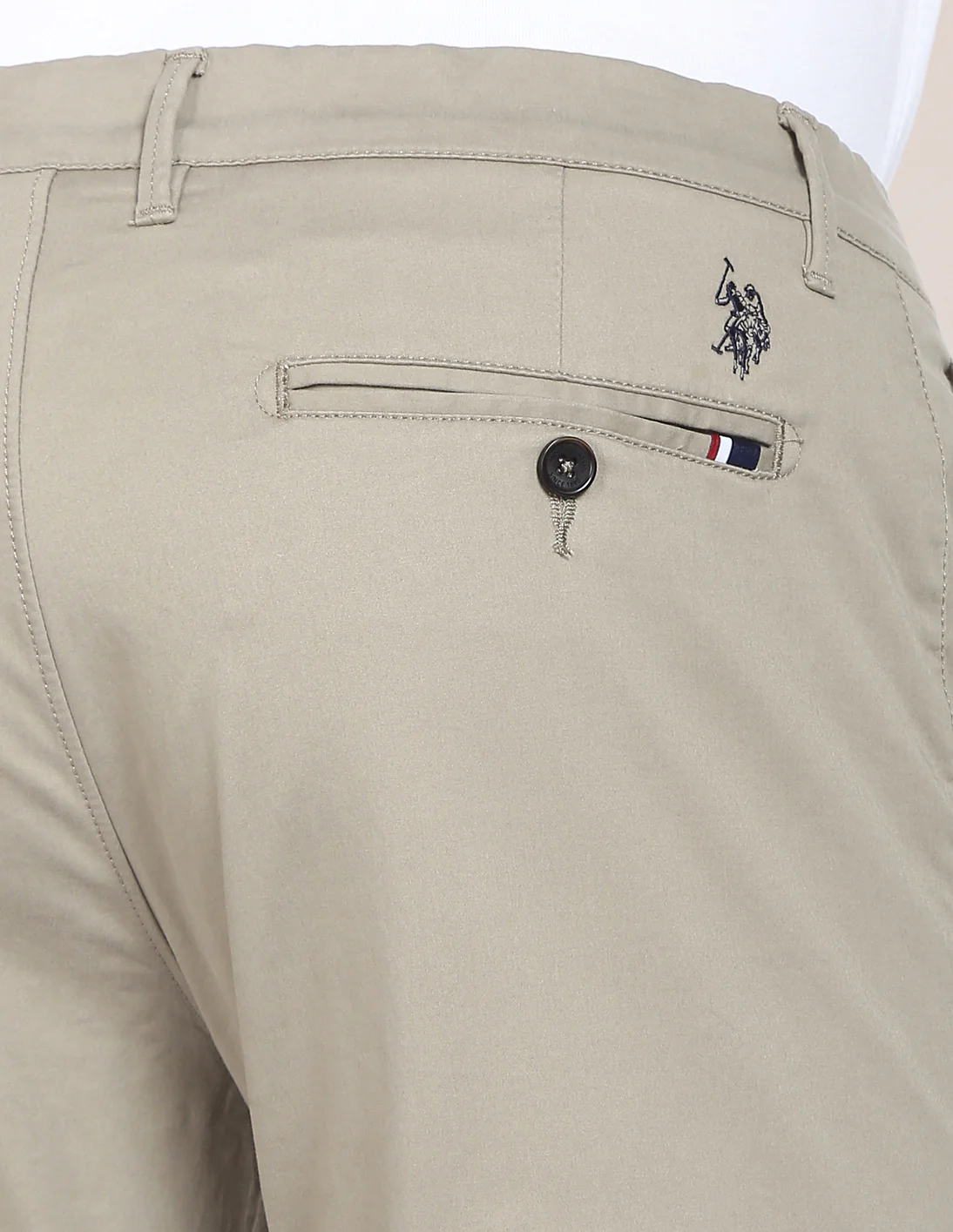 Solid Austin Trim Fit Casual Trousers - Image 7