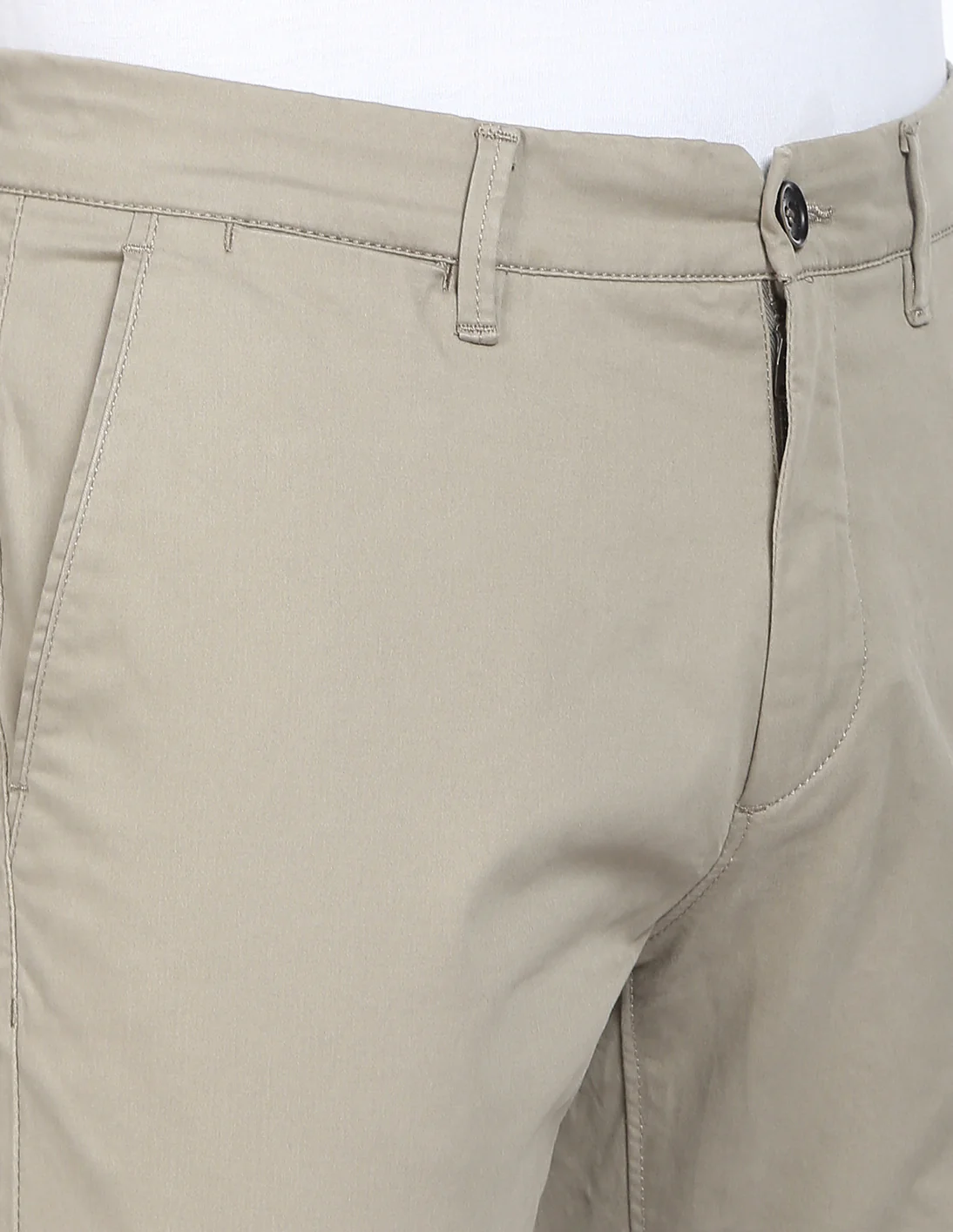 Solid Austin Trim Fit Casual Trousers - Image 8
