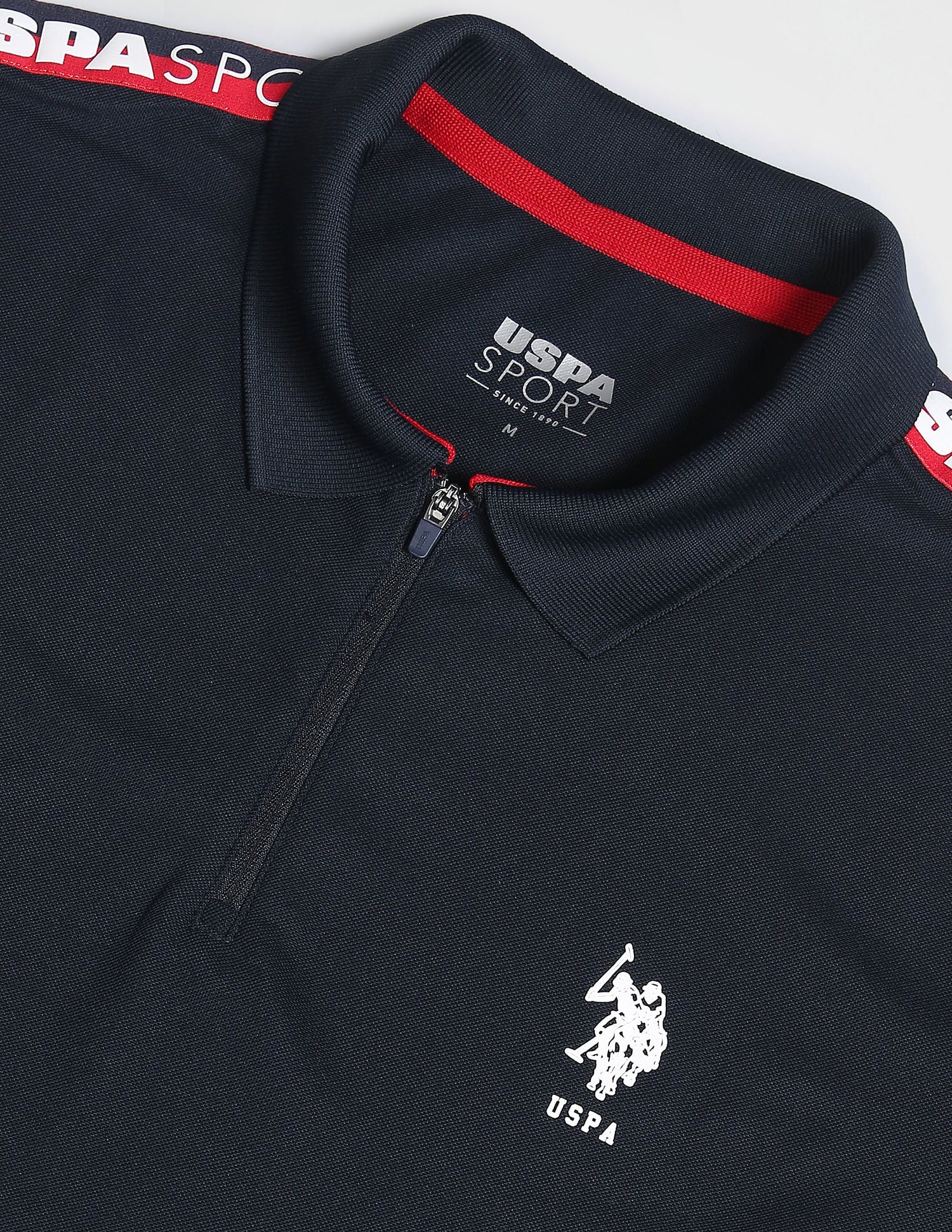 Solid Brand Tape Polo Shirt - Image 2