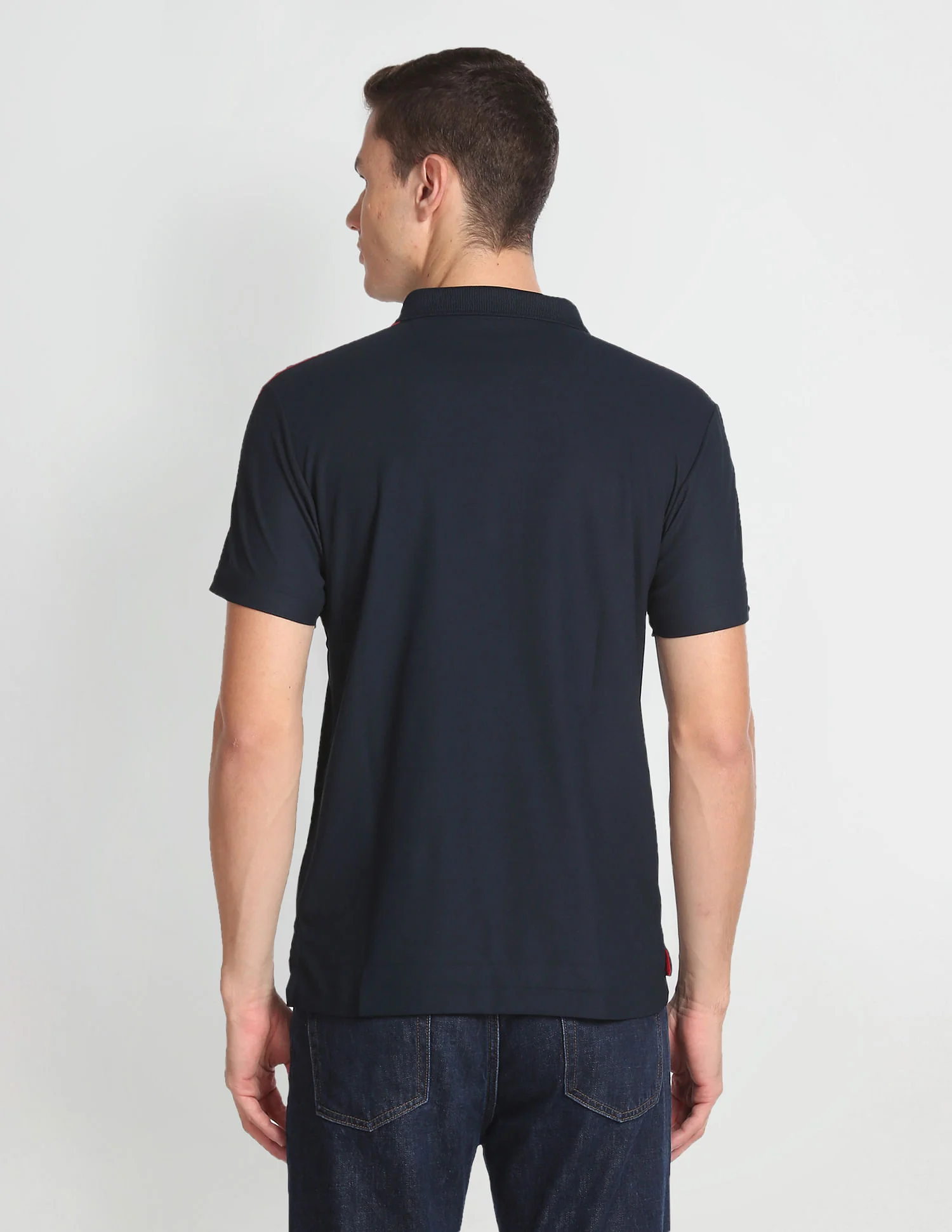 Solid Brand Tape Polo Shirt - Image 5