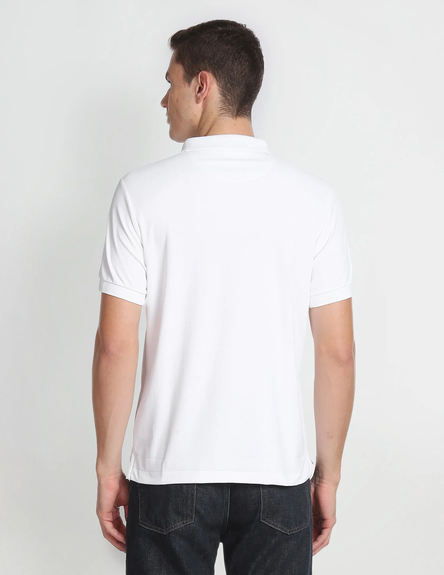 Solid Brand Tape Polo Shirt - Image 5