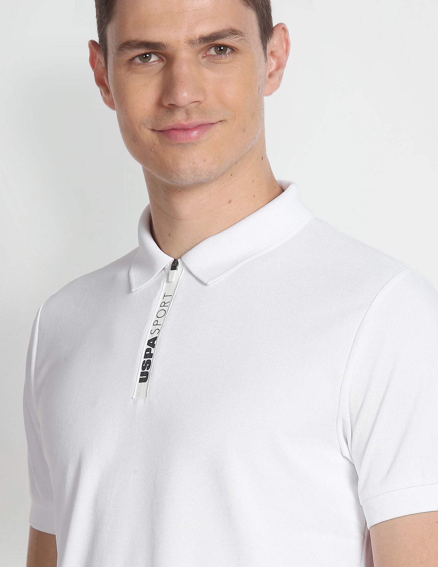 Solid Brand Tape Polo Shirt - Image 6
