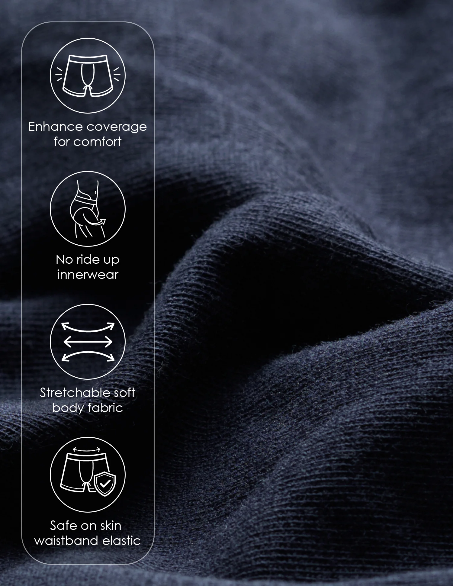 Elastic Waistband Solid OET06-P5 Trunks - Pack Of 5 - Image 17