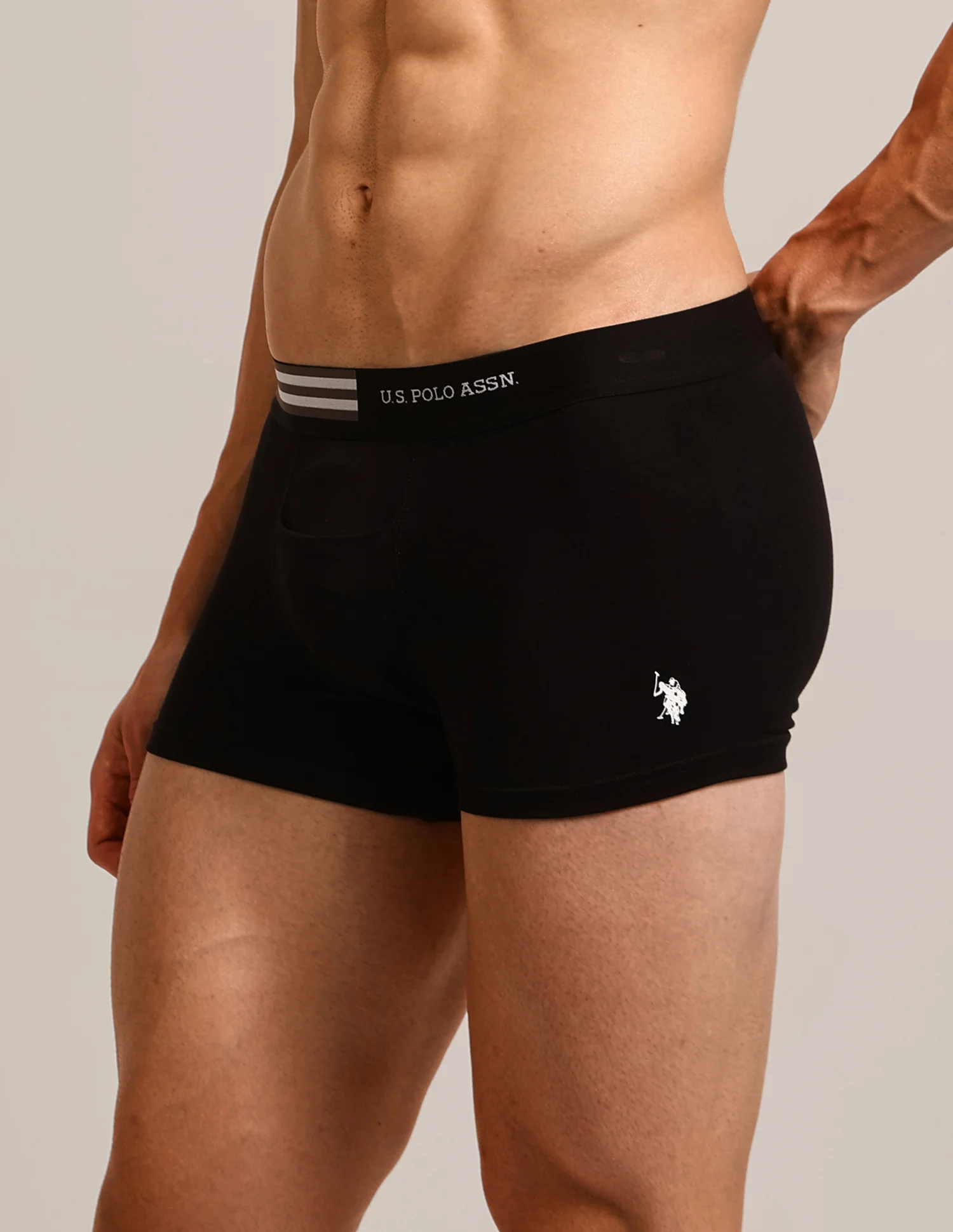 Elastic Waistband Solid OET06-P5 Trunks - Pack Of 5 - Image 8