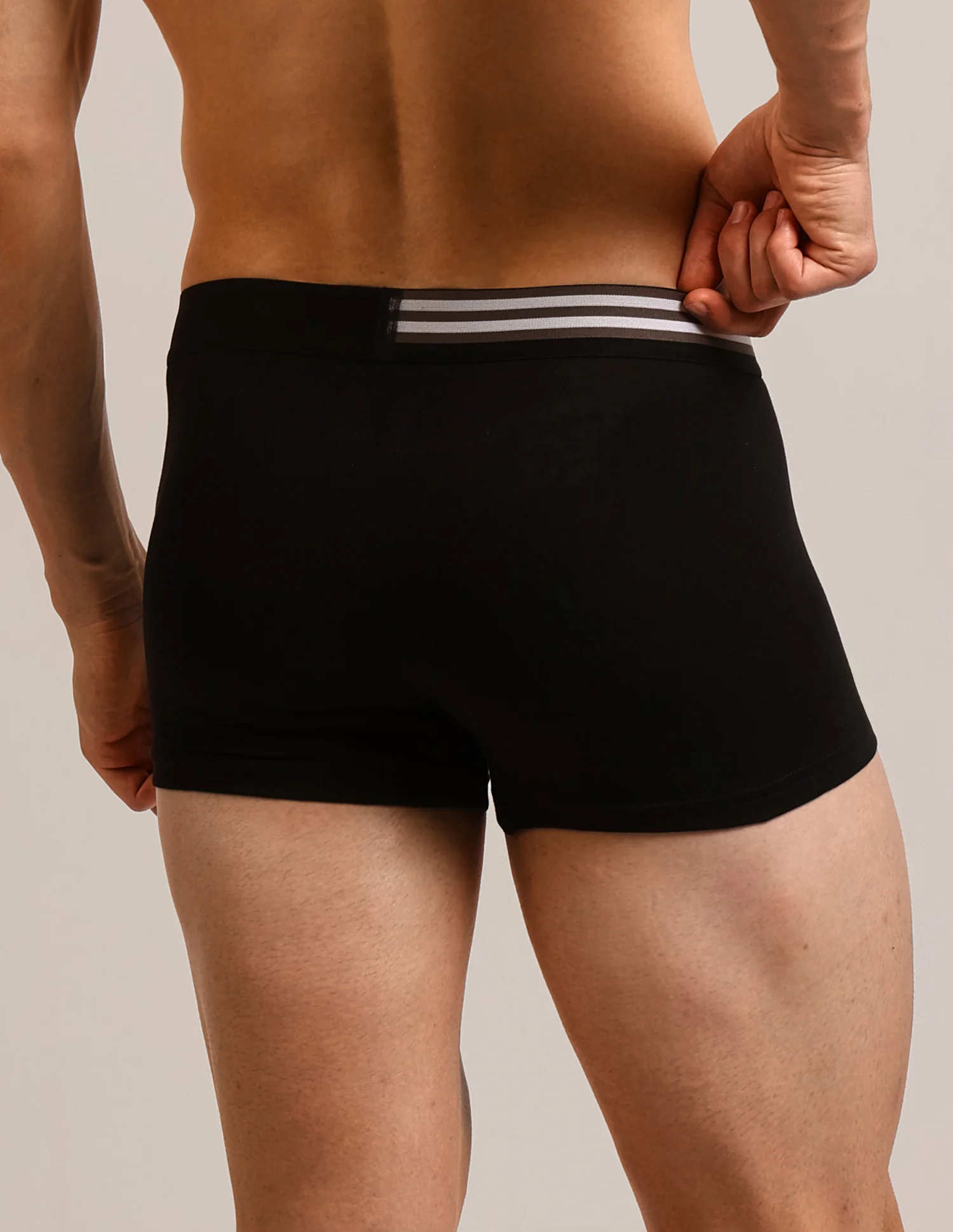 Elastic Waistband Solid OET06-P5 Trunks - Pack Of 5 - Image 9