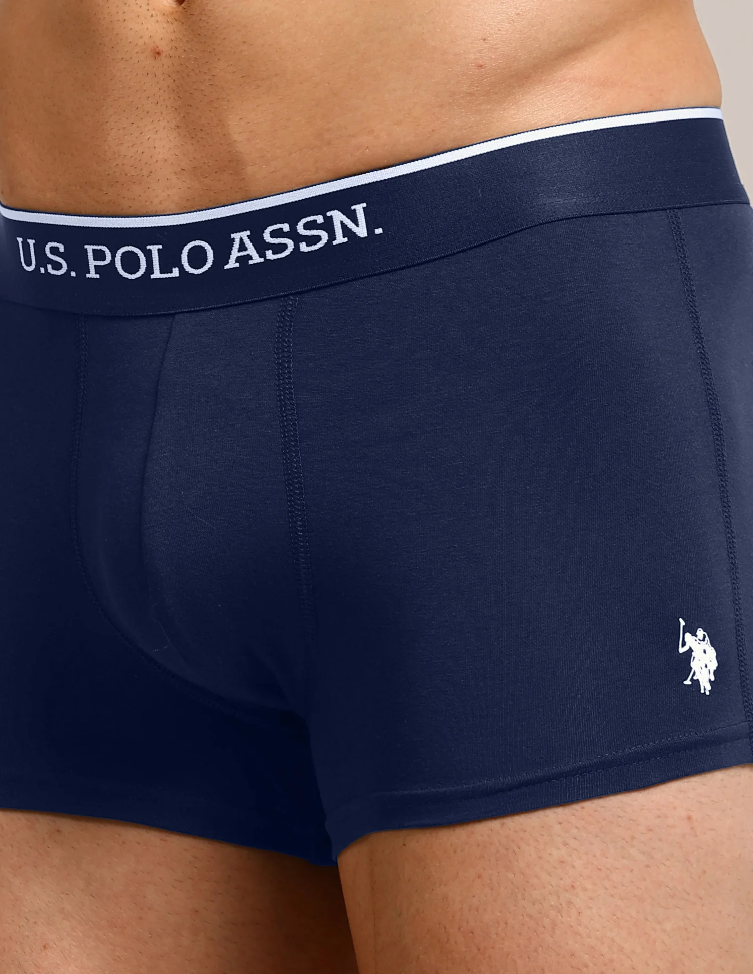 Solid Elastic Waistband ET004-P5 Trunks - Pack Of 5 - Image 15
